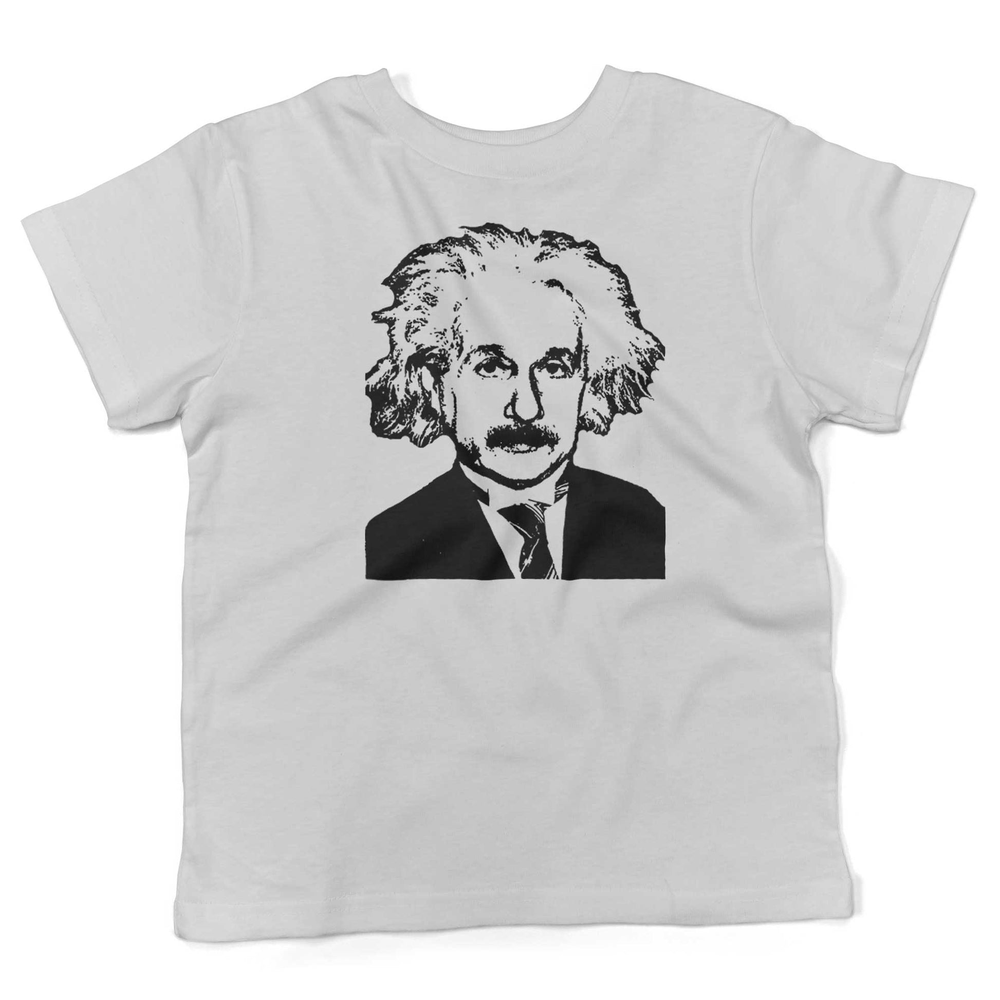 Albert Einstein Toddler Shirt-White-2T