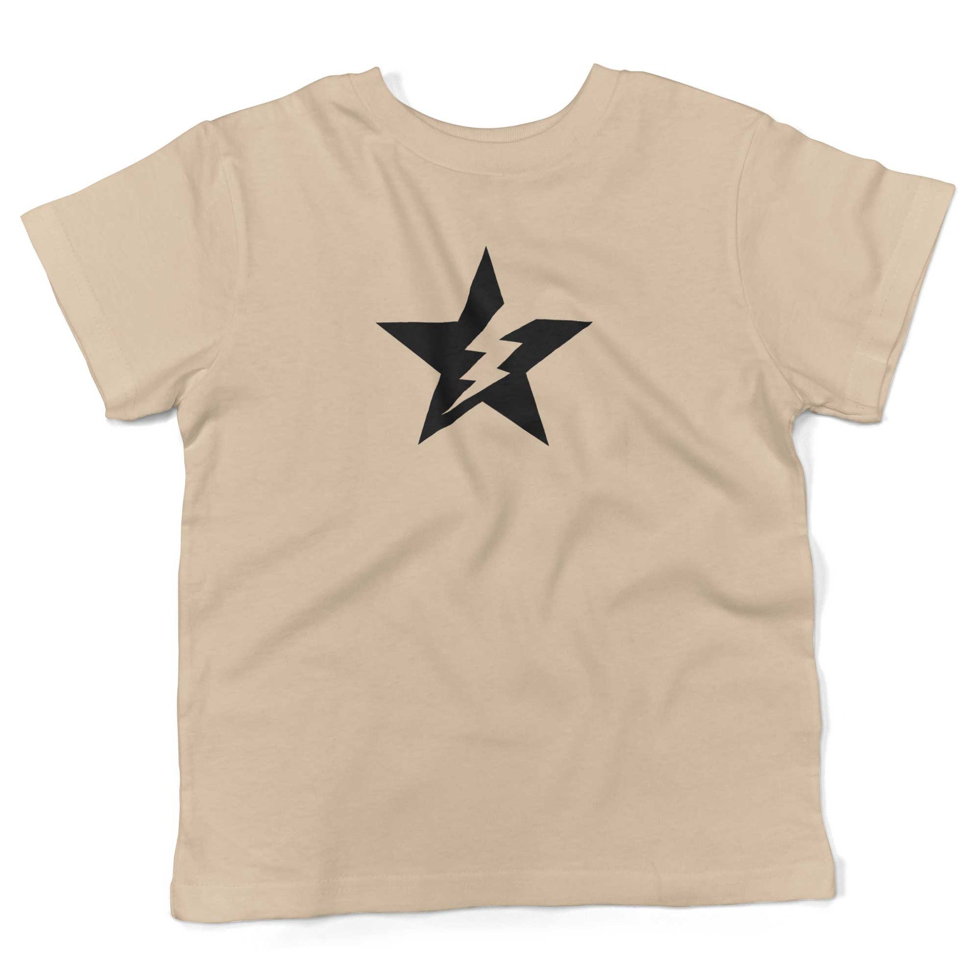 Star Bolt Toddler Shirt-Organic Natural-2T