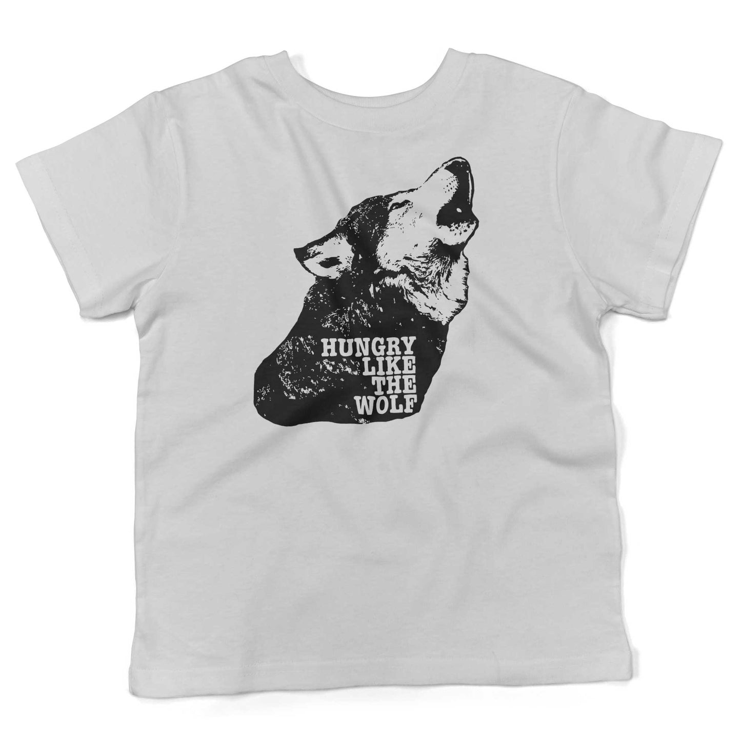 Hungry Like The Wolf Toddler Shirt-White-2T