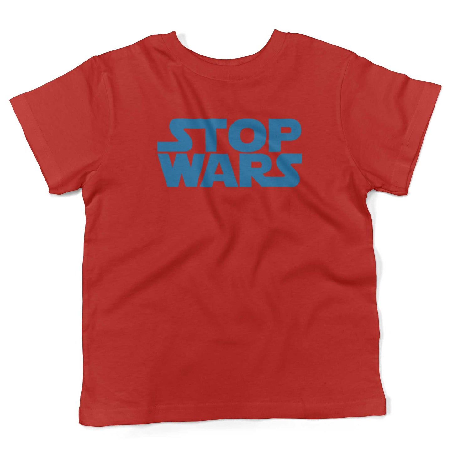 STOP WARS Toddler Shirt-Red-2T