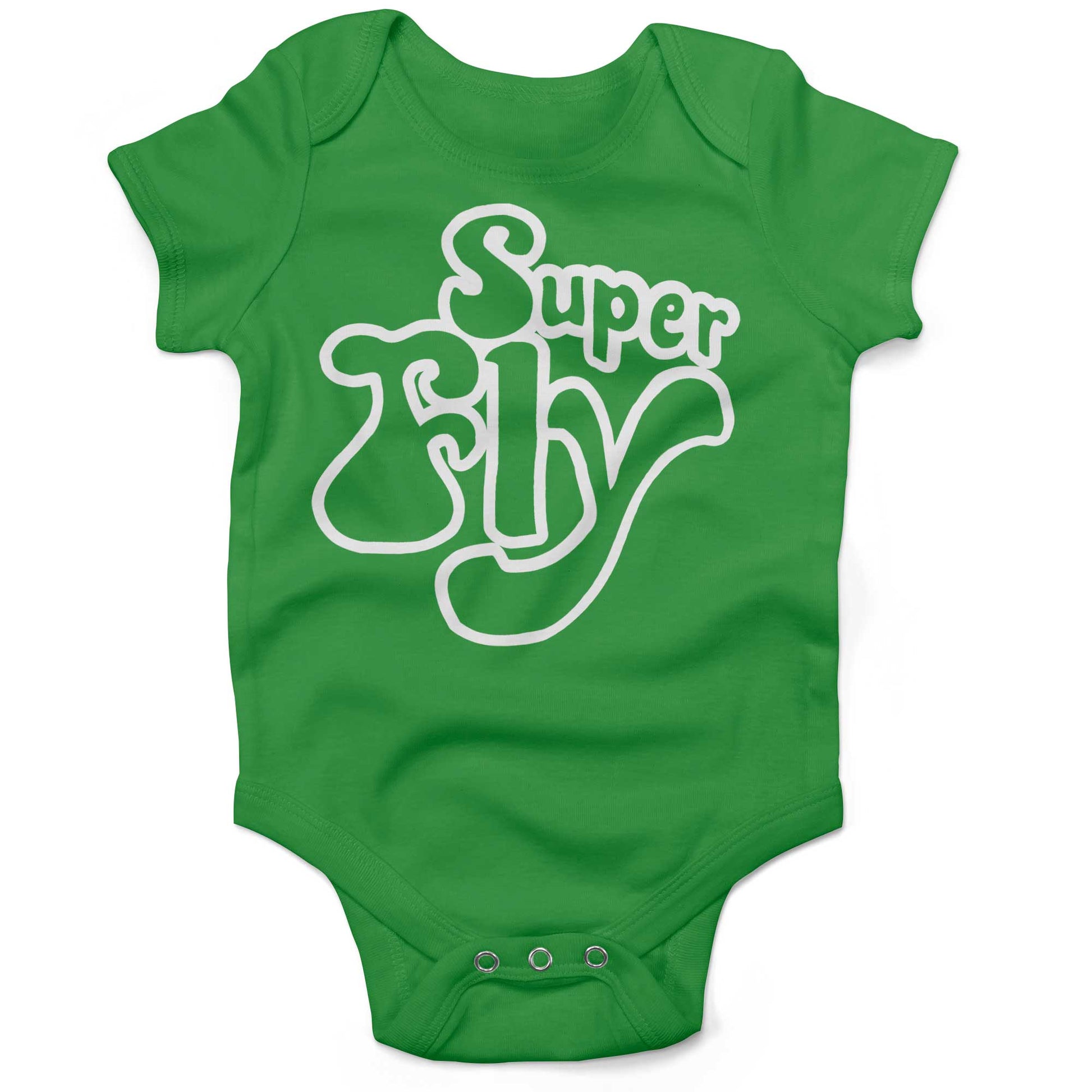Superfly Infant Bodysuit or Raglan Baby Tee-Grass Green-3-6 months