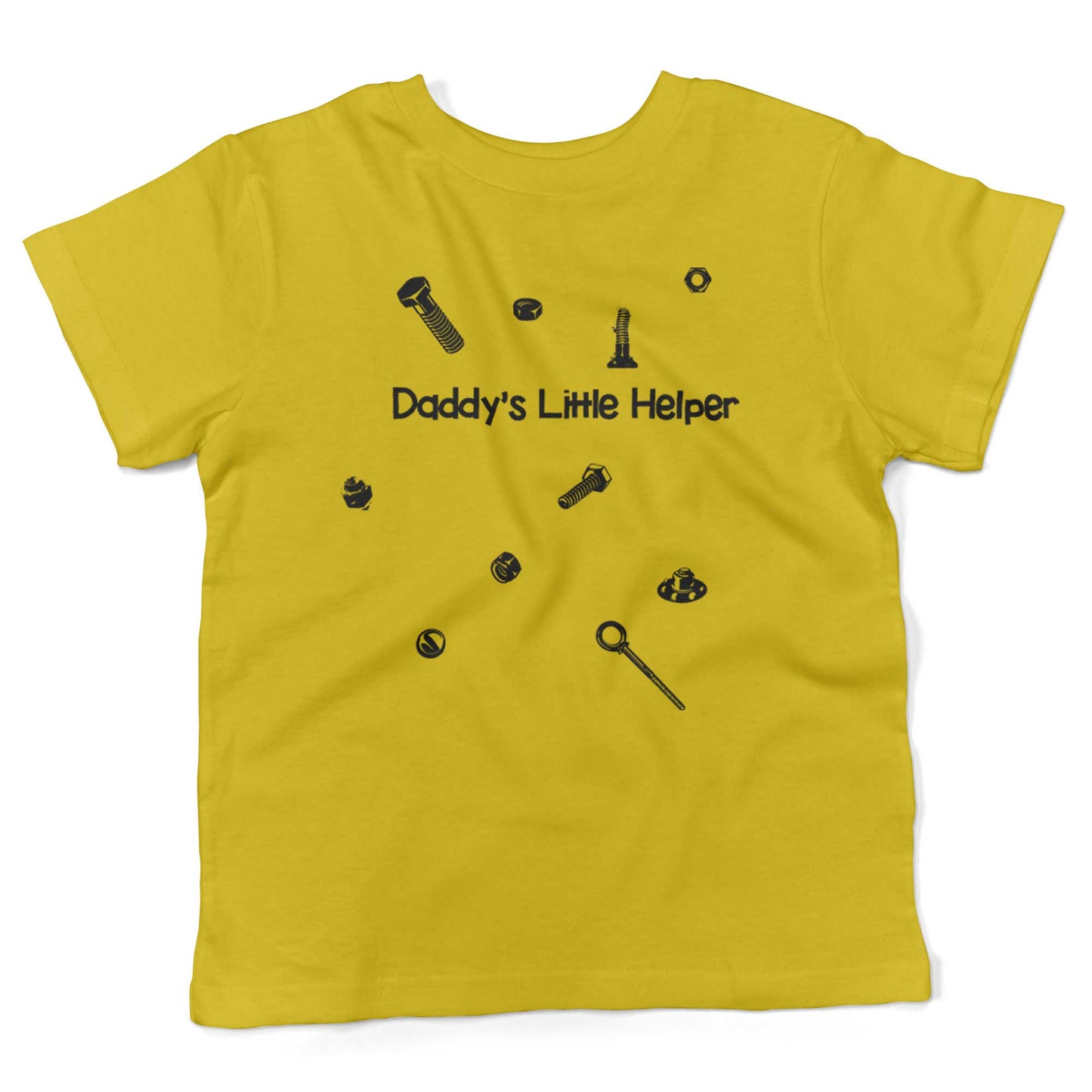 Daddy's Little Helper Toddler Shirt-Sunshine Yellow-2T