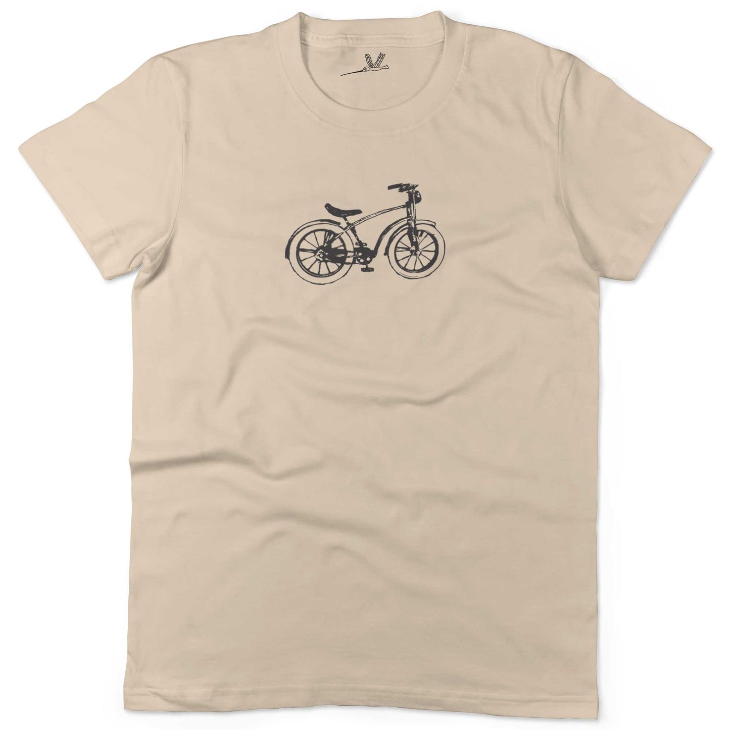 Vintage Bike Unisex Or Women's Cotton T-shirt-Organic Natural-Woman