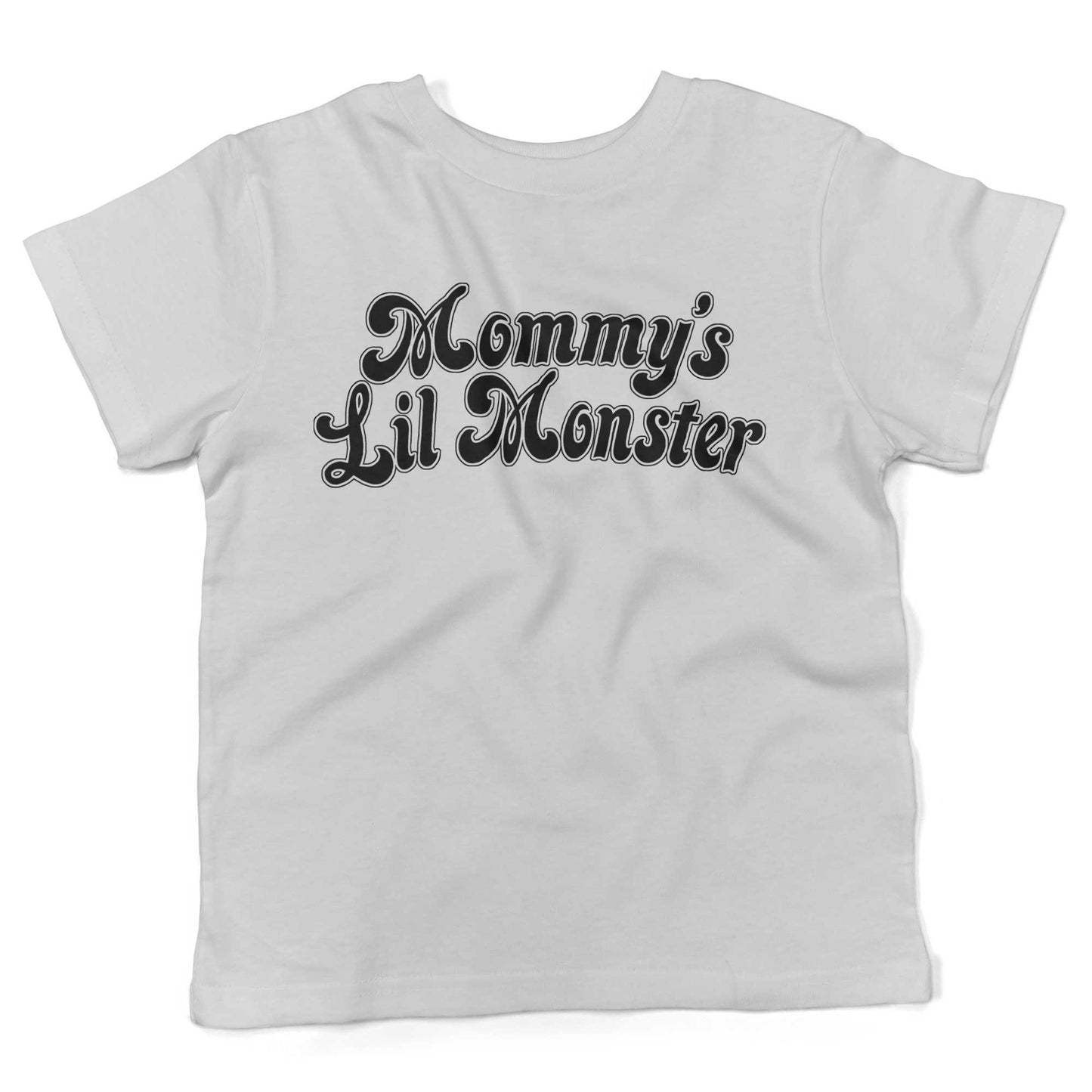 Mommy's Lil Monster Toddler Shirt-White-2T