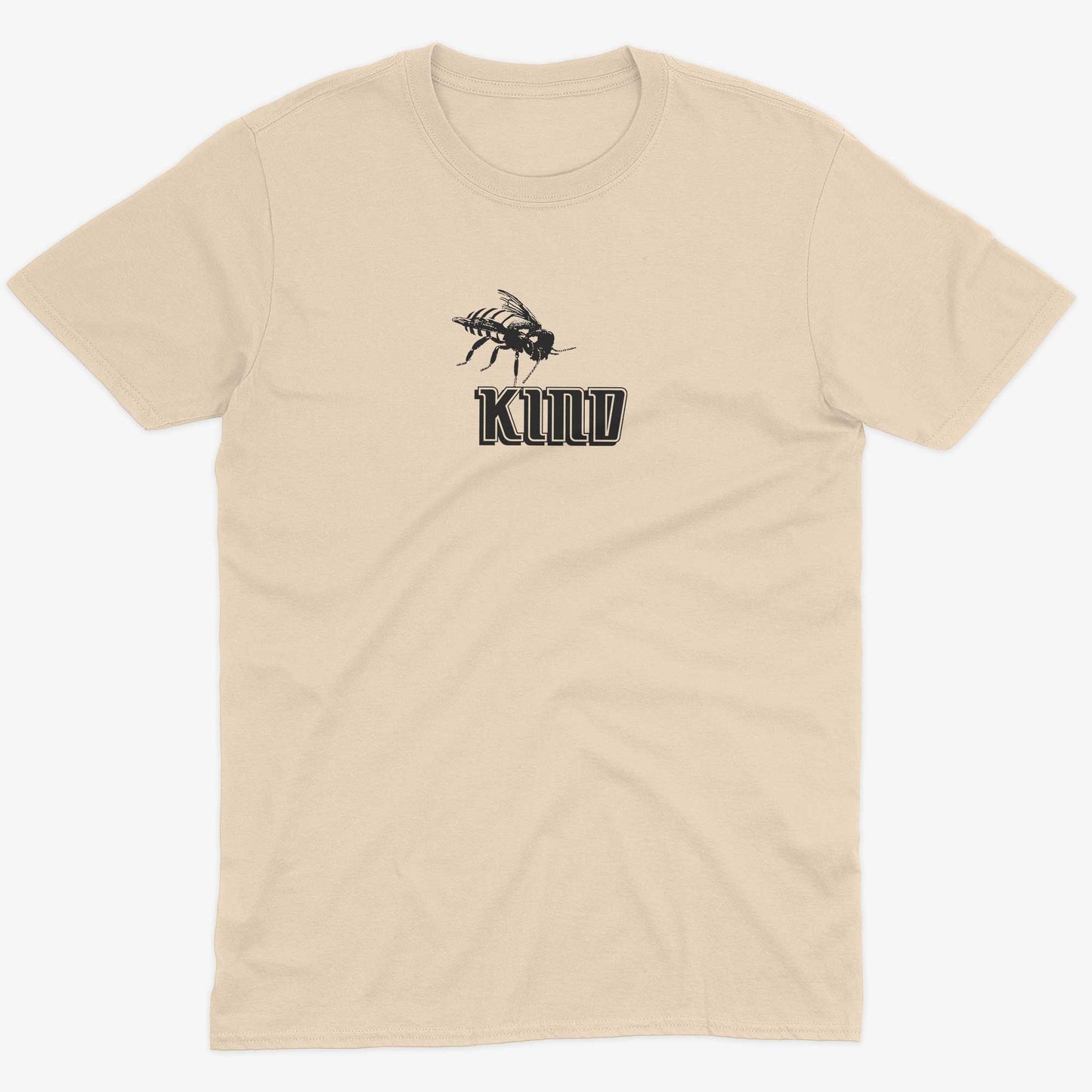 Bee Kind Unisex Or Women's Cotton T-shirt-Organic Natural-Unisex