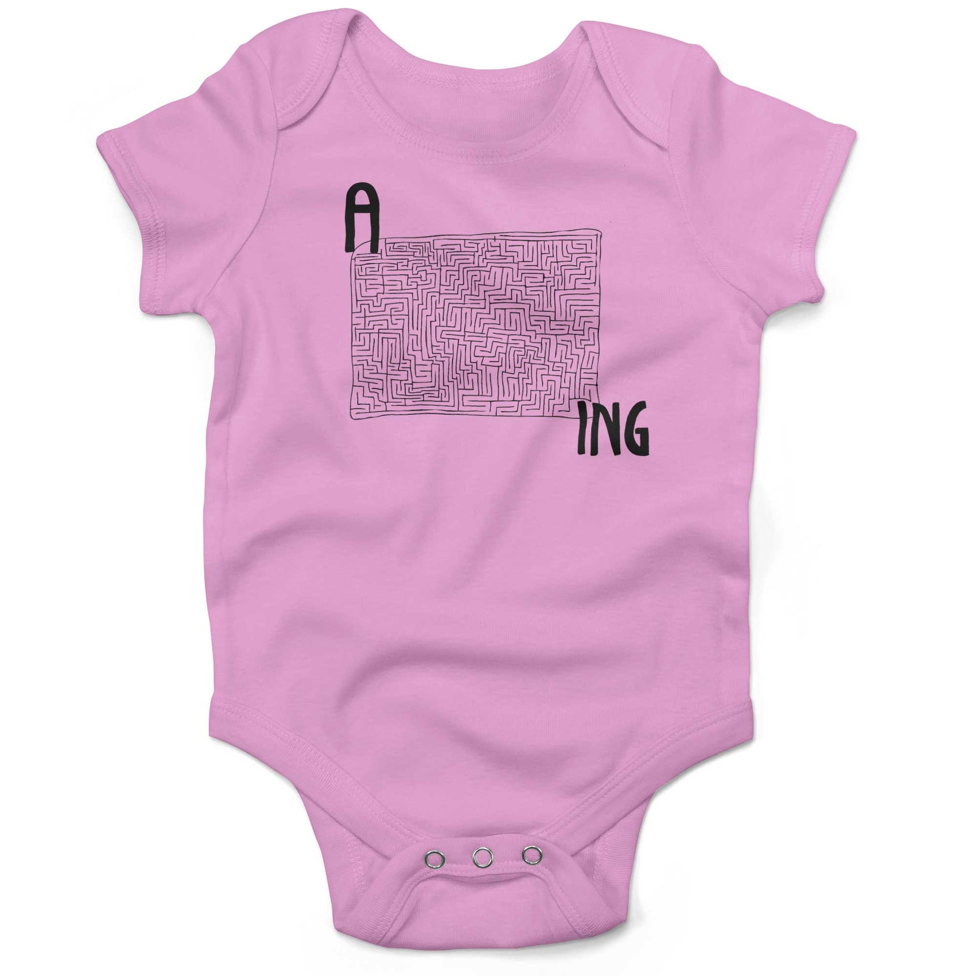Amazing Infant Bodysuit or Raglan Baby Tee-Organic Pink-3-6 months