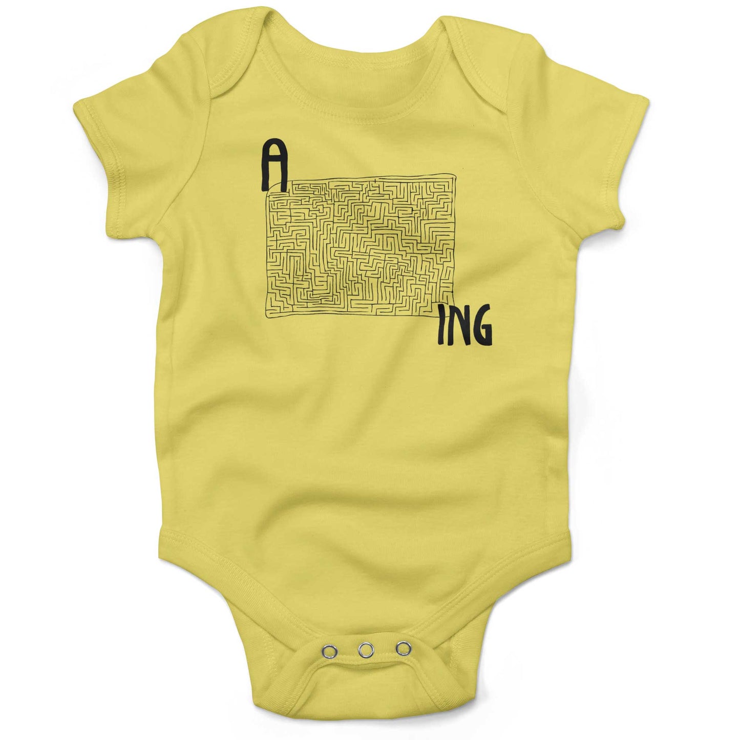 Amazing Infant Bodysuit or Raglan Baby Tee-Yellow-3-6 months