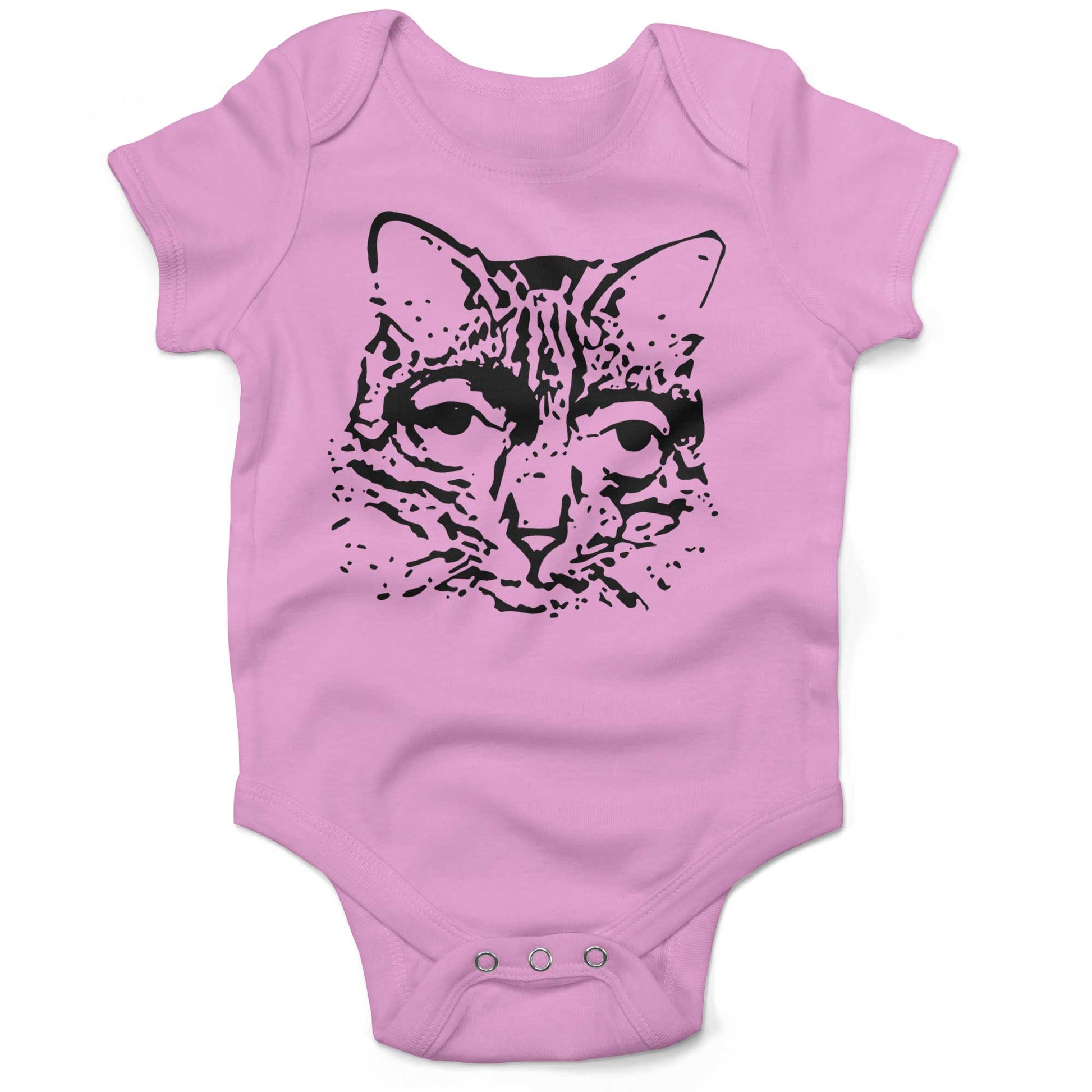 Catscemi Infant Bodysuit or Raglan Baby Tee-Organic Pink-3-6 months