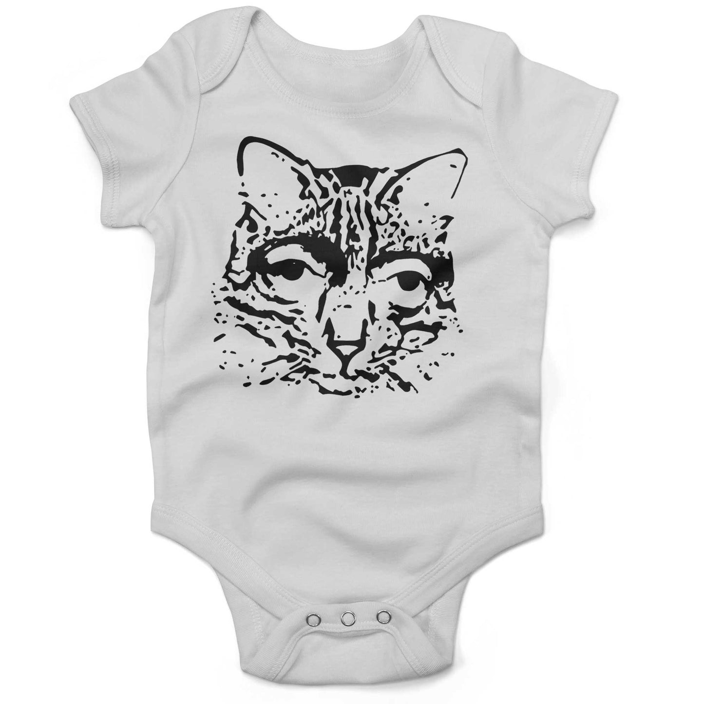 Catscemi Infant Bodysuit or Raglan Baby Tee-White-3-6 months