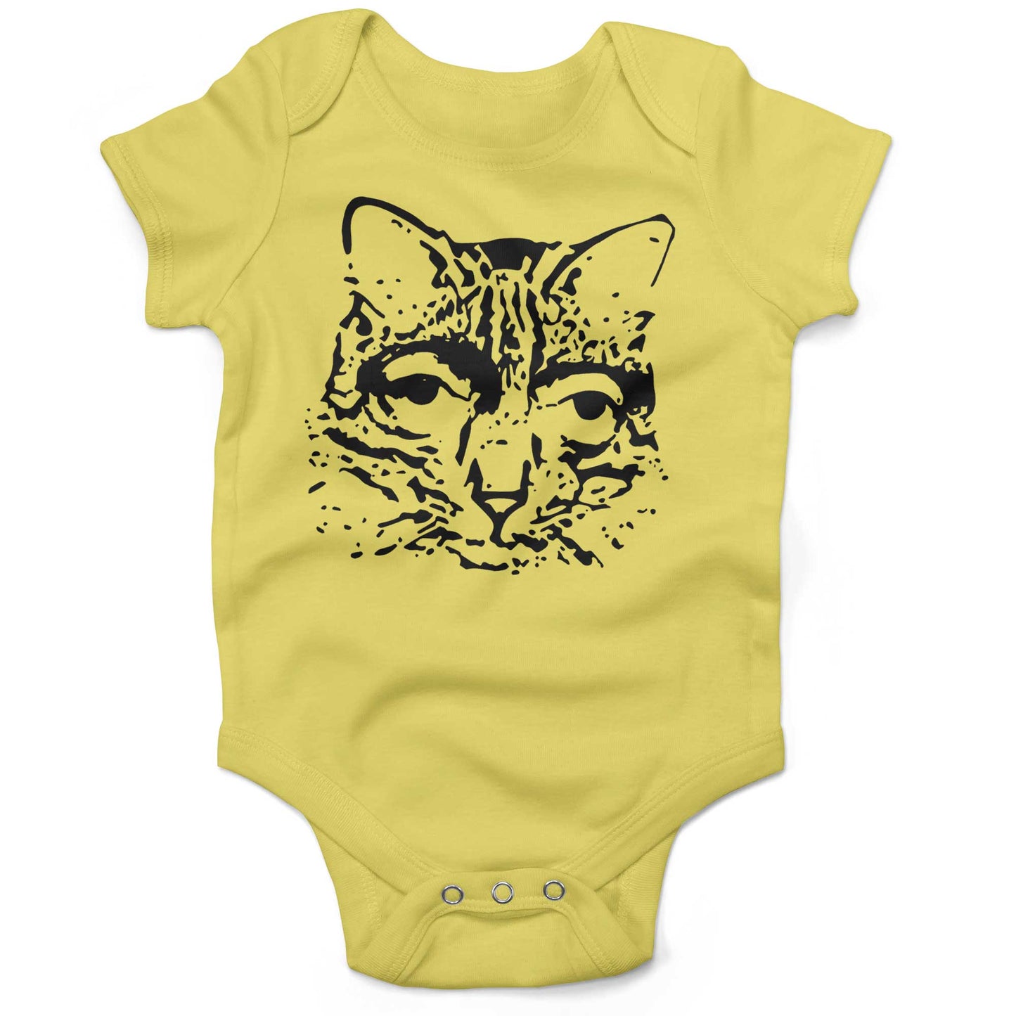 Catscemi Infant Bodysuit or Raglan Baby Tee-Yellow-3-6 months