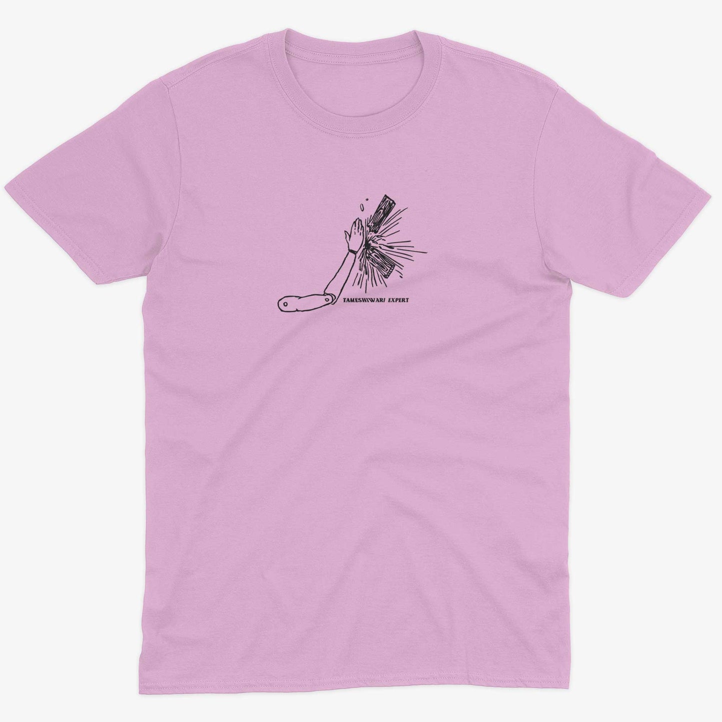 Tameshiwari Expert Unisex Or Women's Cotton T-shirt-Pink-Unisex