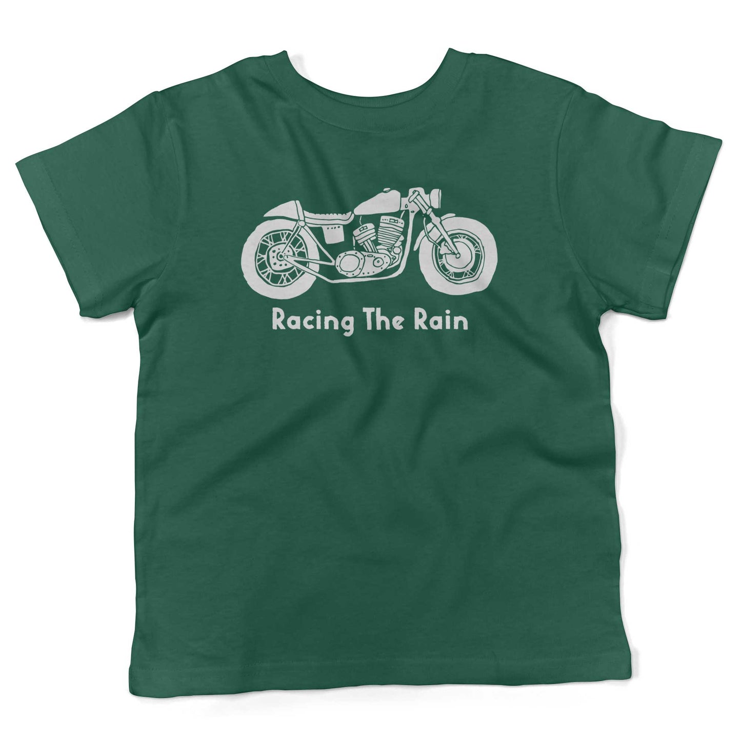 Racing The Rain Toddler Shirt-Kelly Green-2T