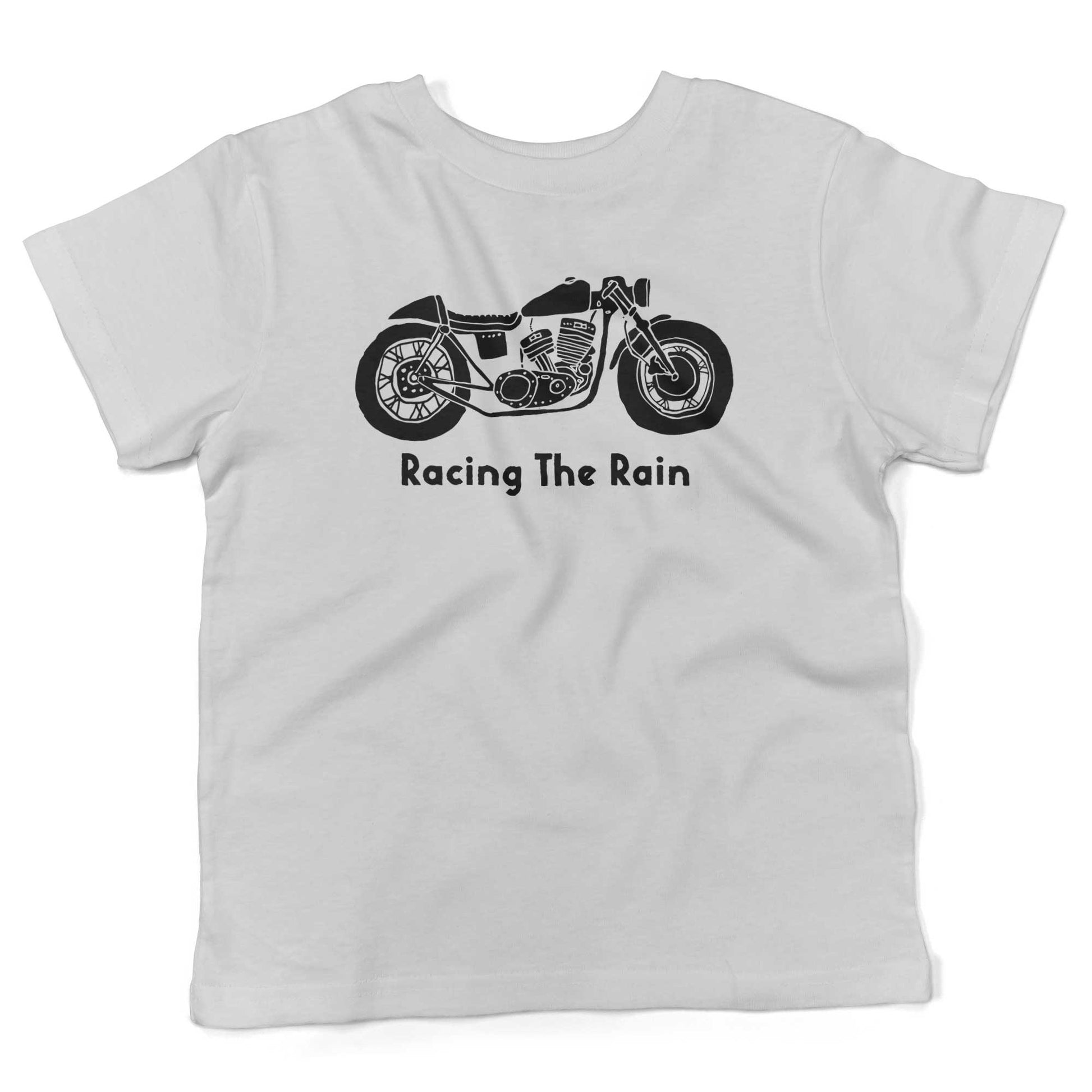 Racing The Rain Toddler Shirt-White-2T