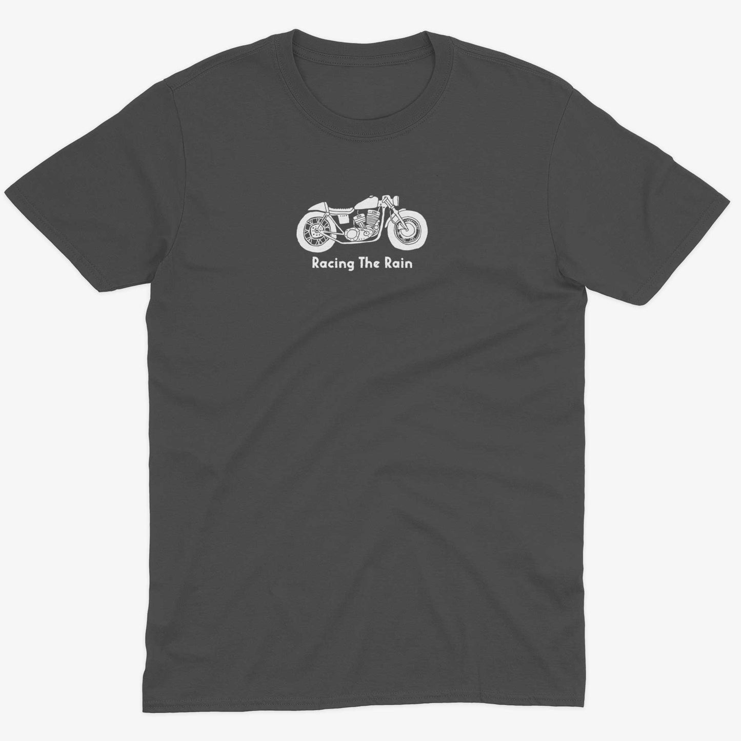 Racing The Rain Unisex Or Women's Cotton T-shirt-Asphalt-Unisex