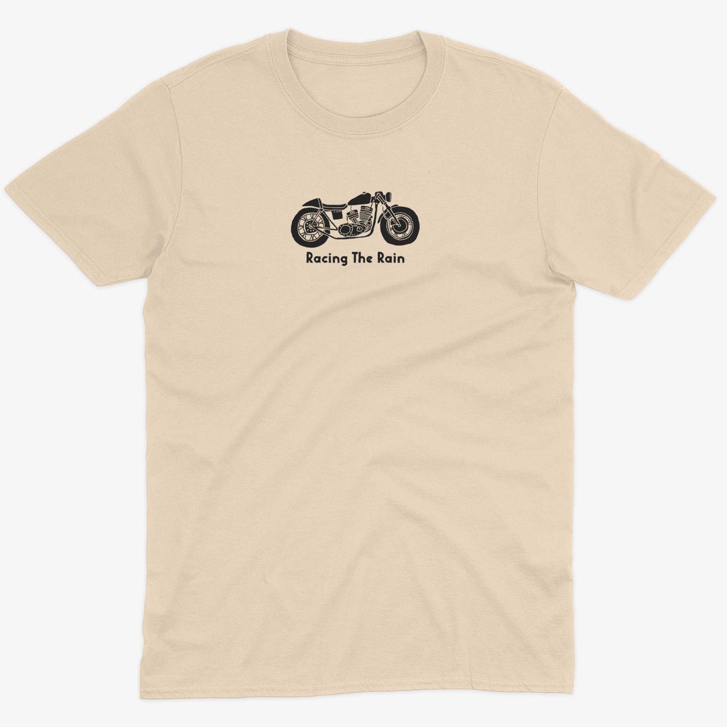 Racing The Rain Unisex Or Women's Cotton T-shirt-Organic Natural-Unisex