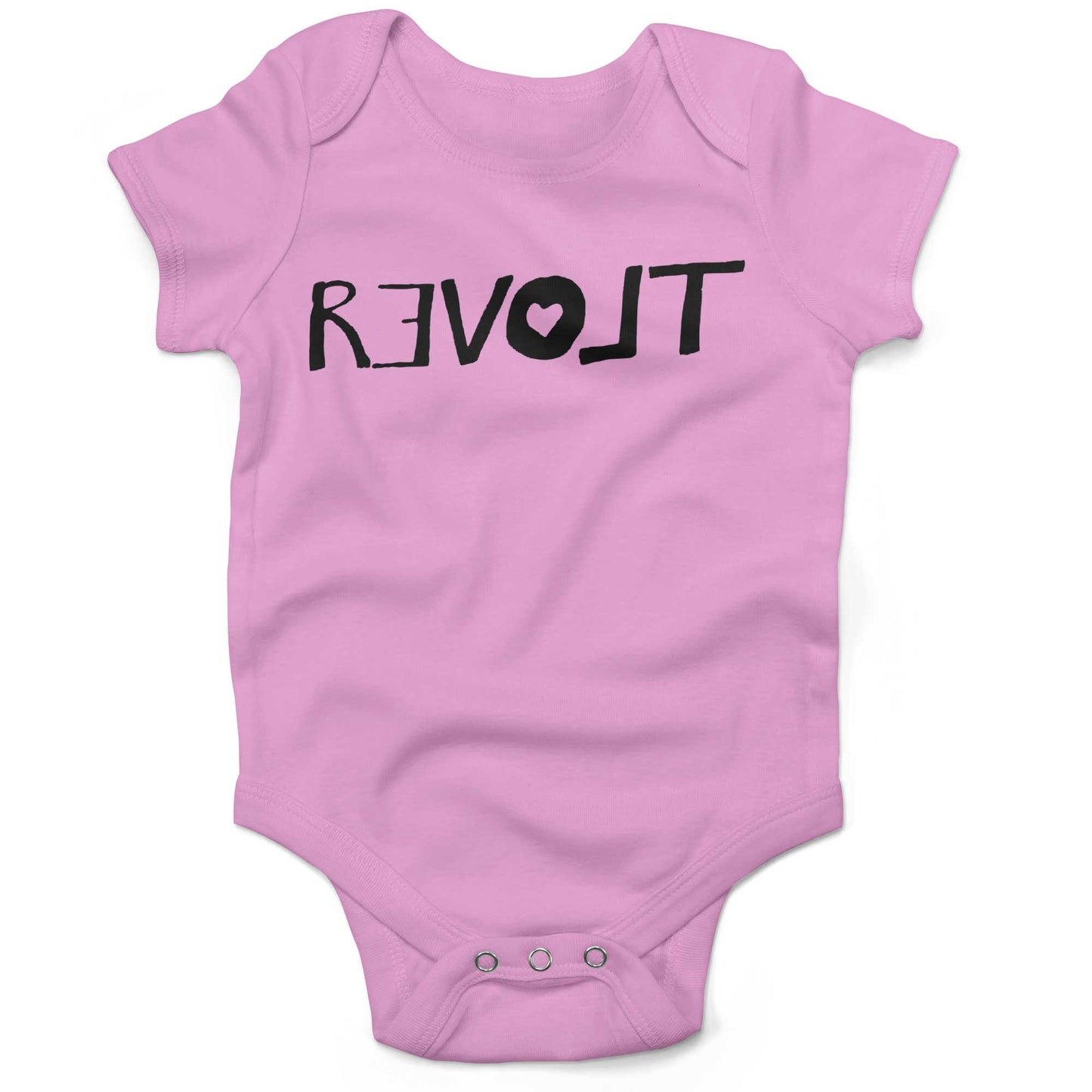 Revolt Infant Bodysuit or Raglan Baby Tee-Organic Pink-3-6 months