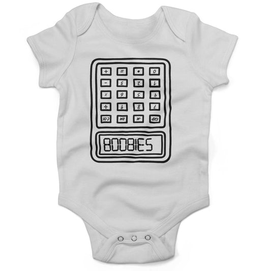 BOOBIES Infant Bodysuit or Raglan Baby Tee-White-3-6 months