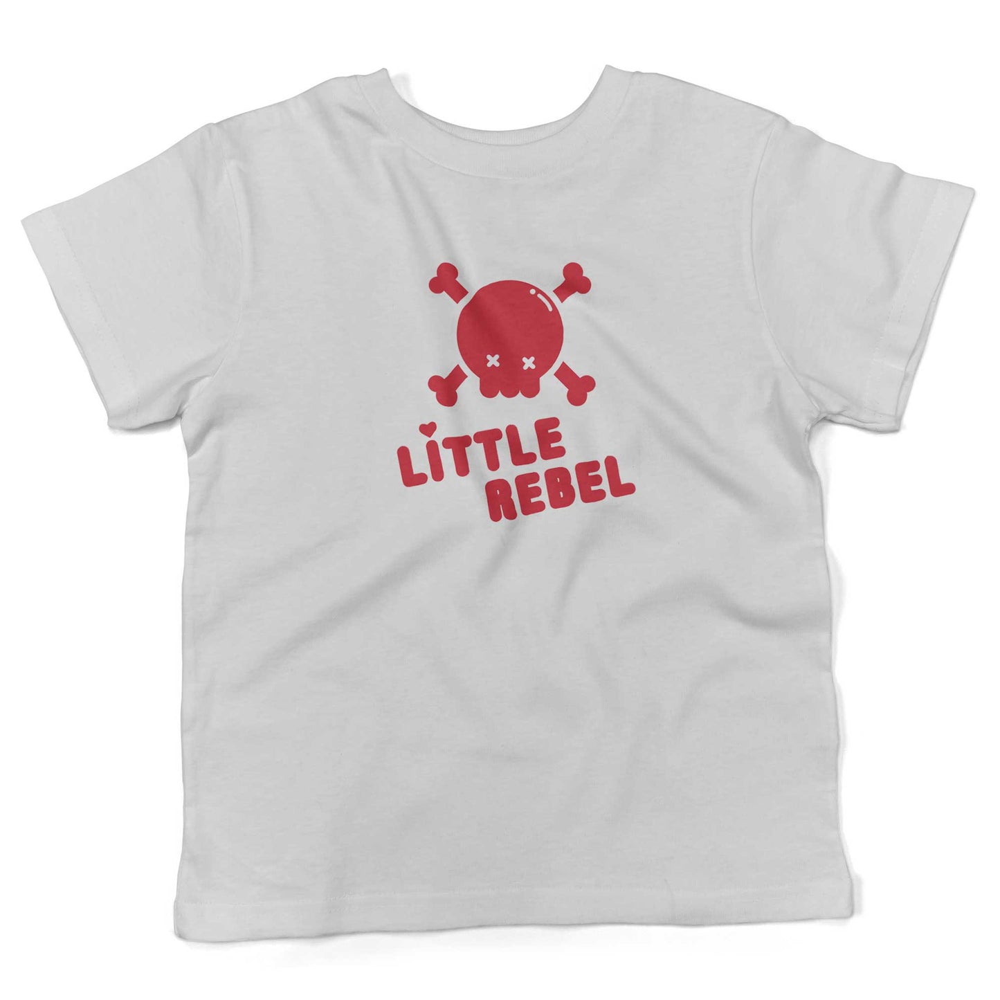 Little Rebel Toddler Shirt-White-2T