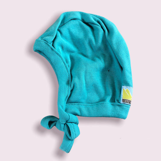 Earhart Organic Blue Infant Hat-0-3 months-