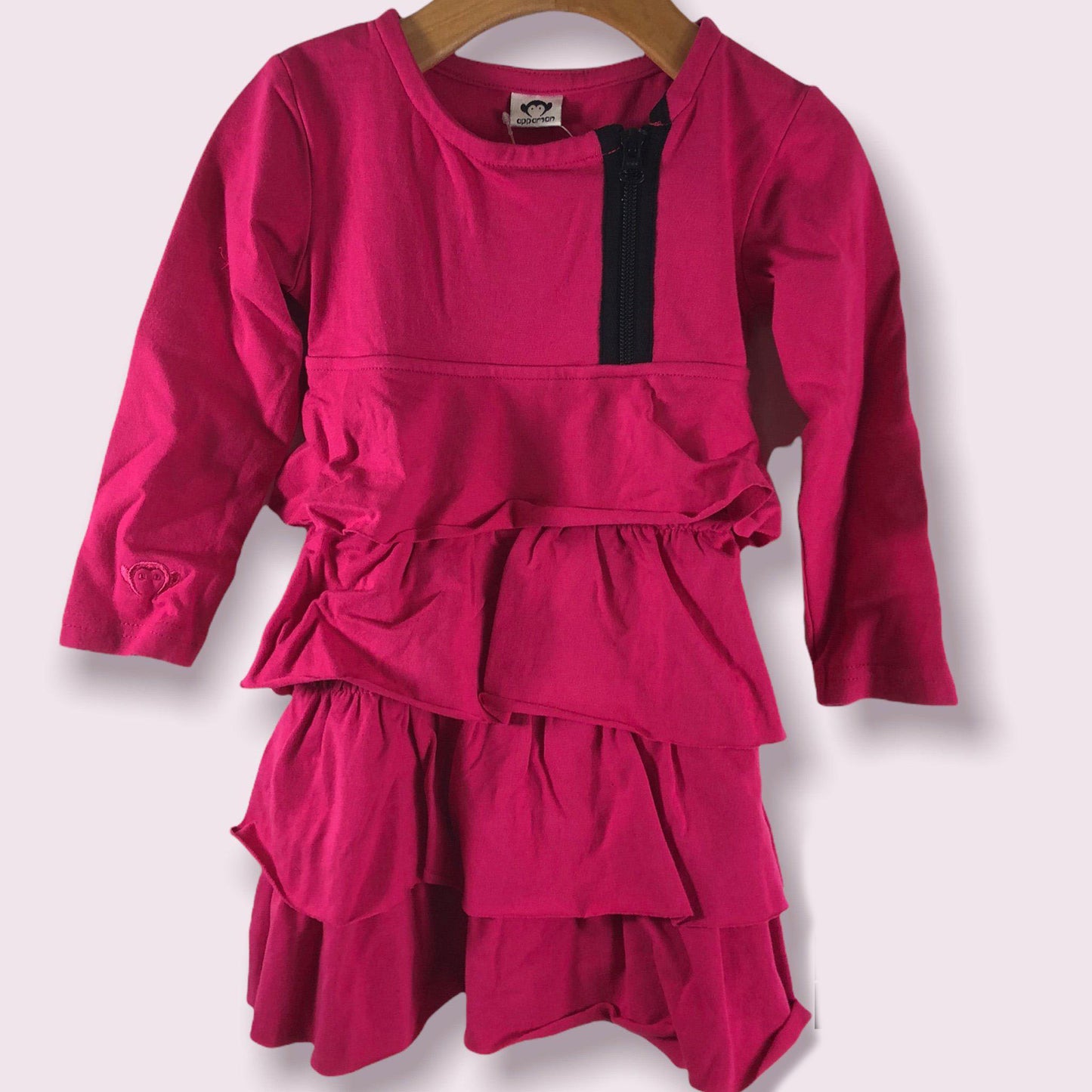 Fuchsia Ruffle Toddler Girls Dress by Appaman-2T-