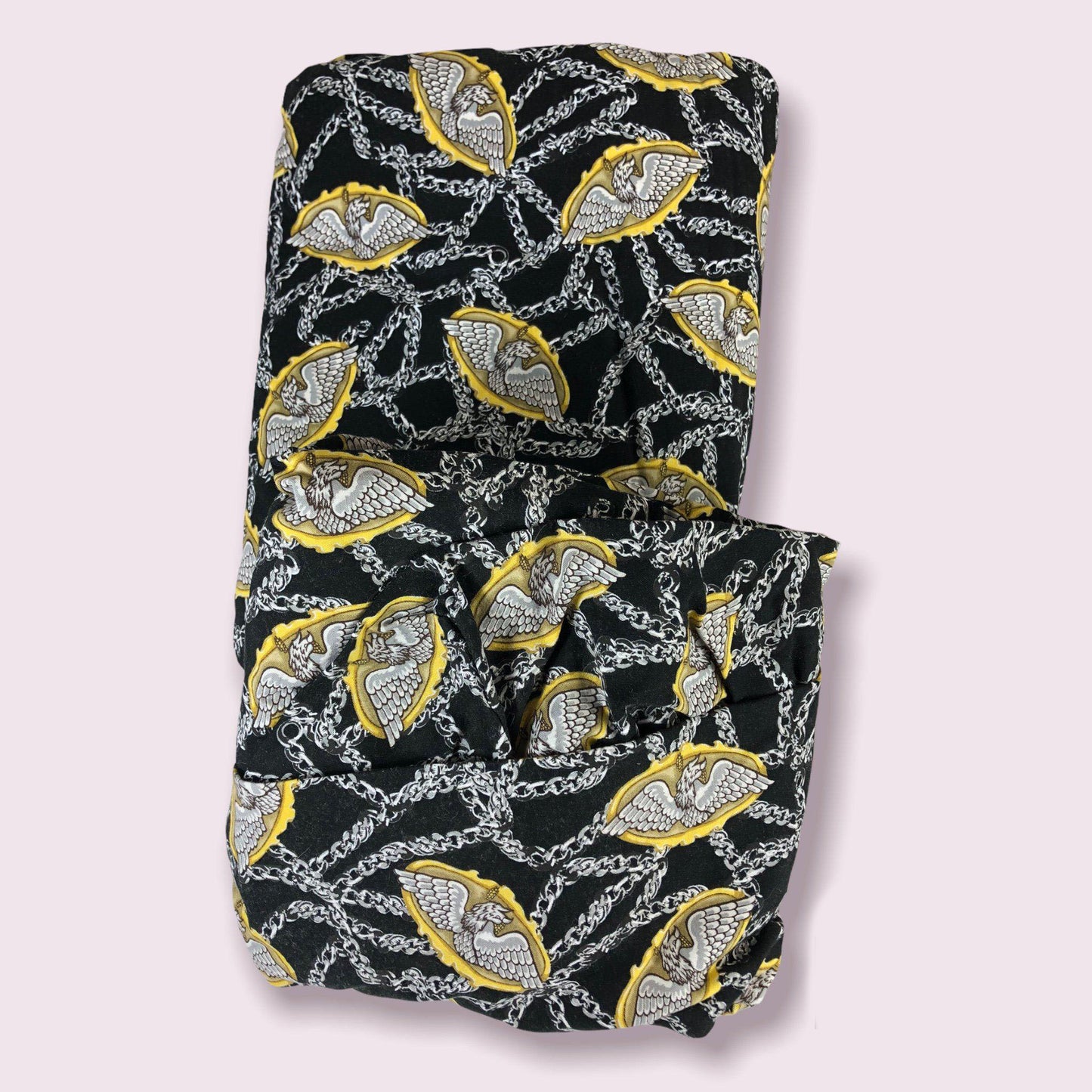 Gold Chains Matching Baby Blanket & Fitted Crib Sheet-