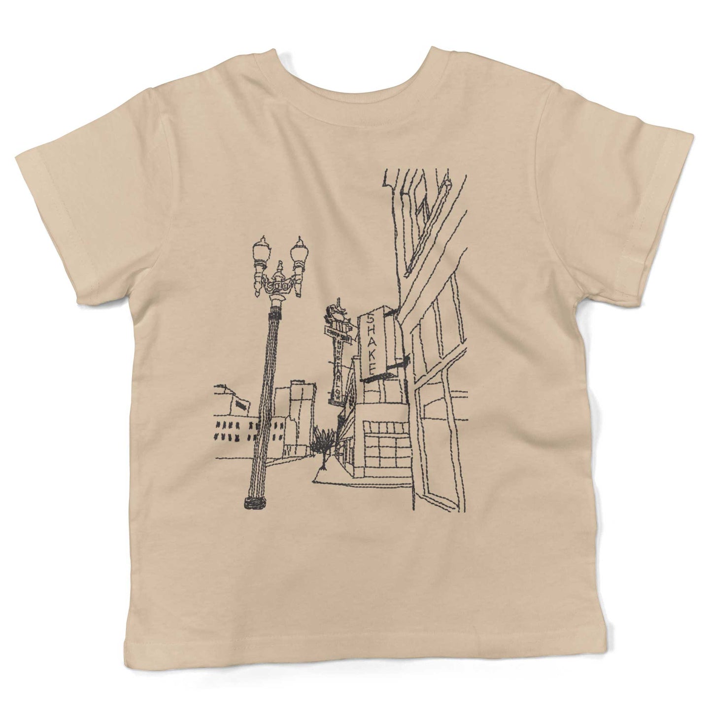 Chinatown Hung Far Low Restaurant Toddler Shirt-Organic Natural-2T