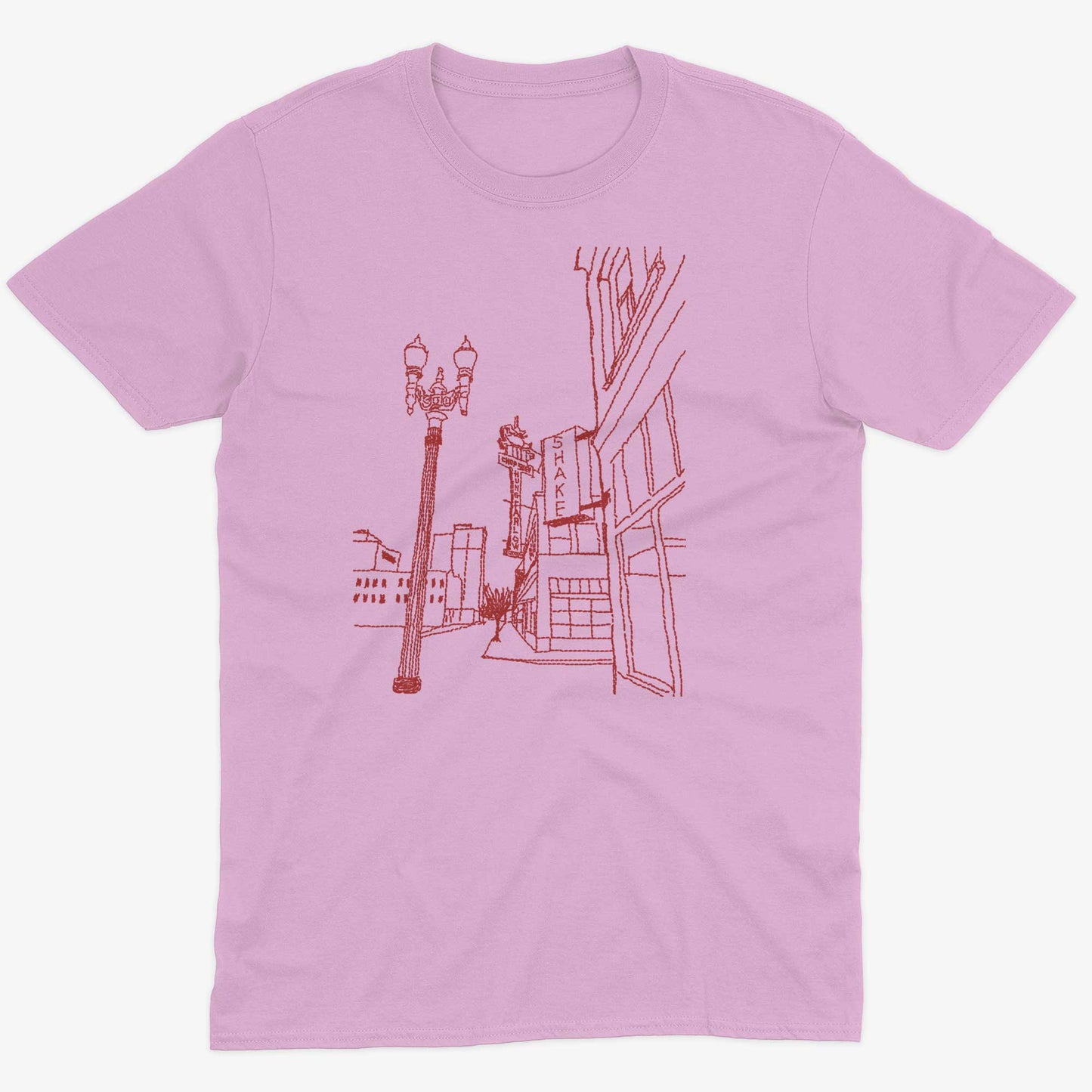 Hung Far Low Restaurant Unisex Or Women's Cotton T-shirt-Pink-Unisex