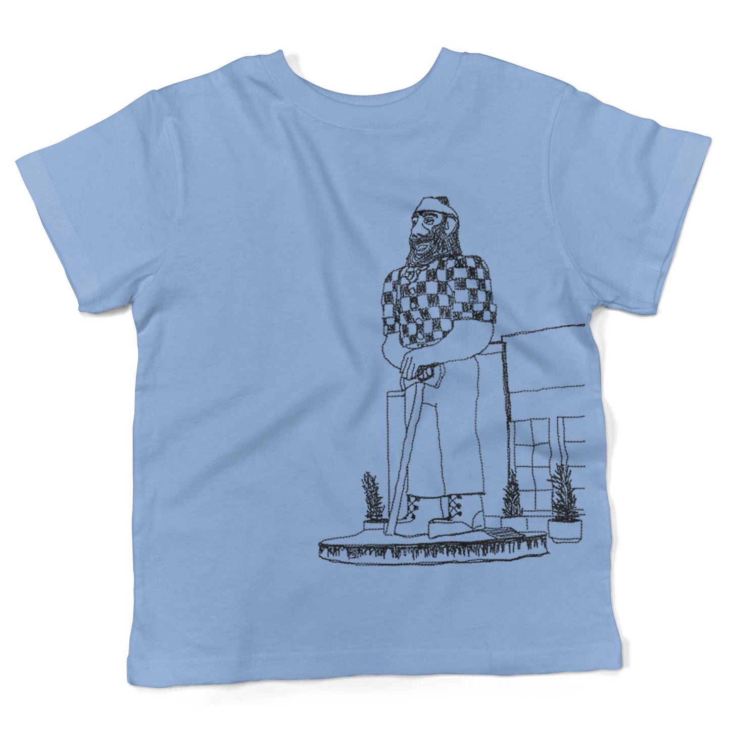 Paul Bunyan Toddler Shirt-Organic Baby Blue-2T