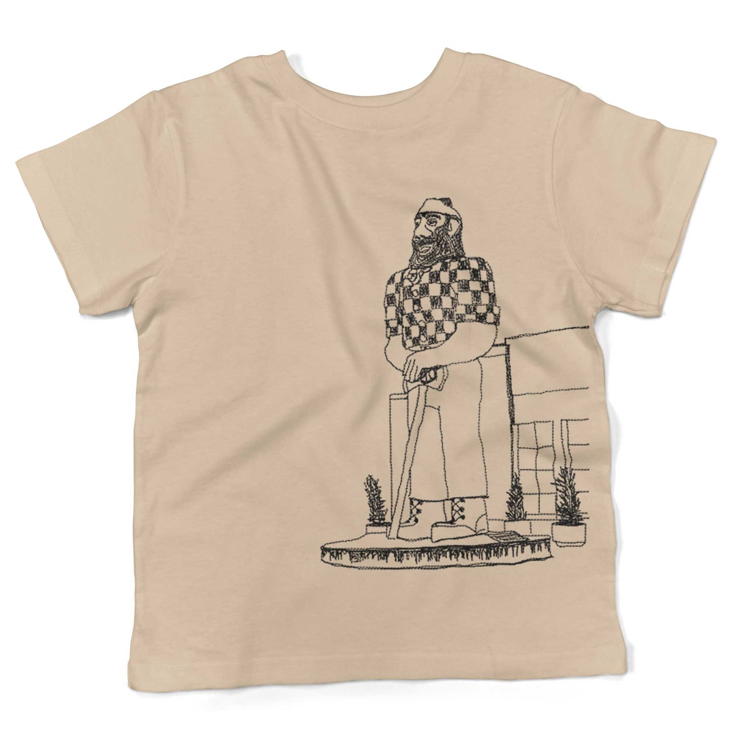 Paul Bunyan Toddler Shirt-Organic Natural-2T