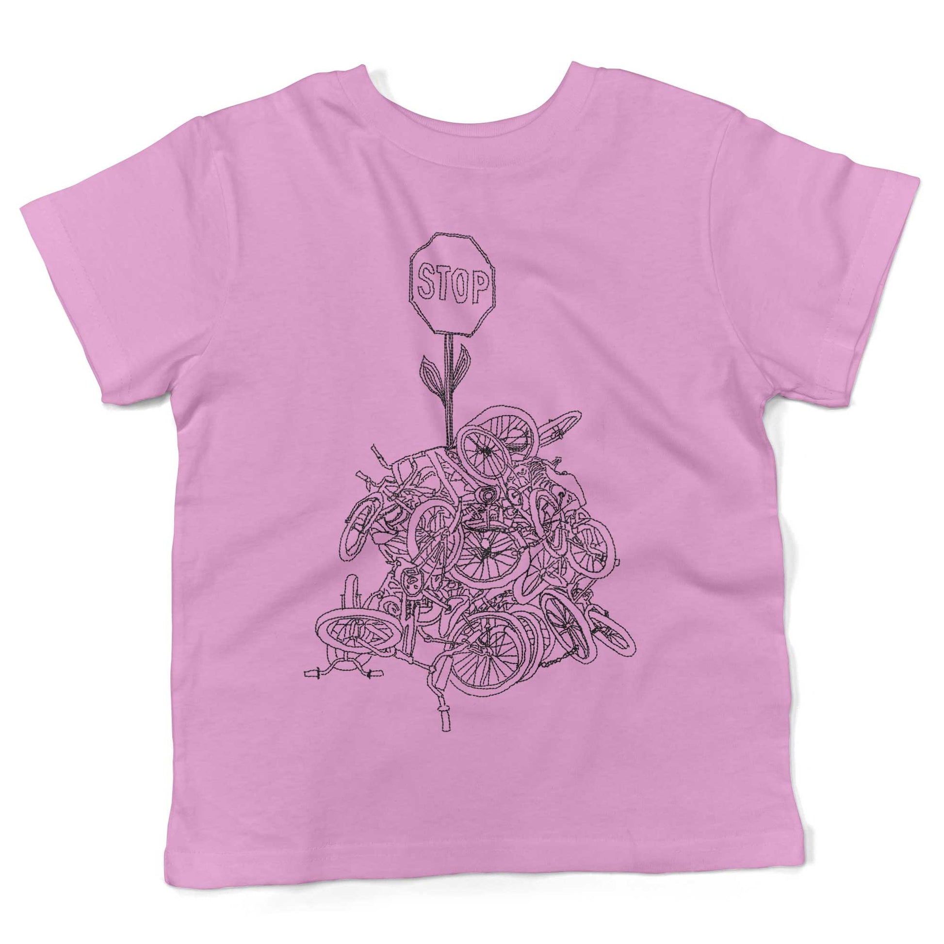 Zoobomber Bike Pyle Toddler Shirt-Organic Pink-2T