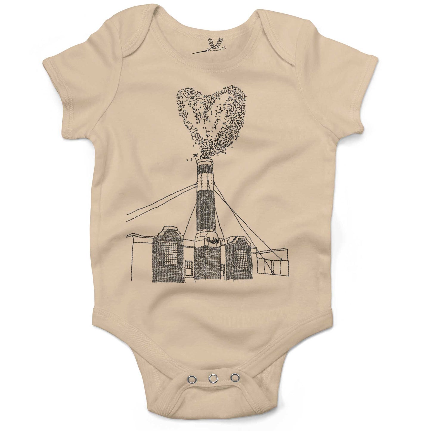 Chapman Swifts Infant Bodysuit-Organic Natural-3-6 months