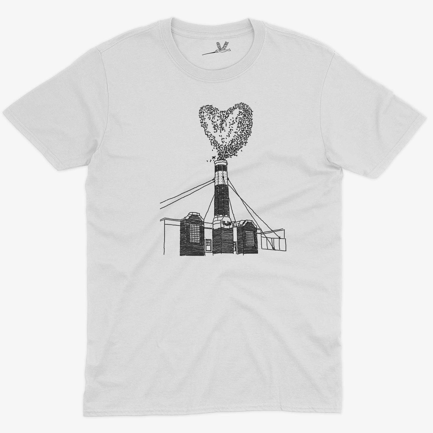 Chapman Swifts Unisex Or Women's Cotton T-shirt-White-Unisex