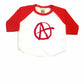 Anarchy Symbol Infant Bodysuit or Raglan Tee-
