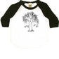 Hug A Tree Infant Bodysuit or Raglan Tee-White/Black-3-6 months