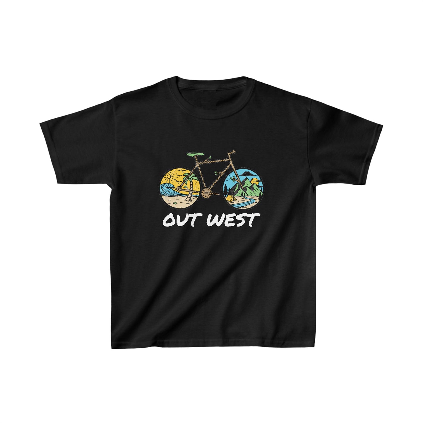 Out West Bike Kids Heavy Cotton™ Tee