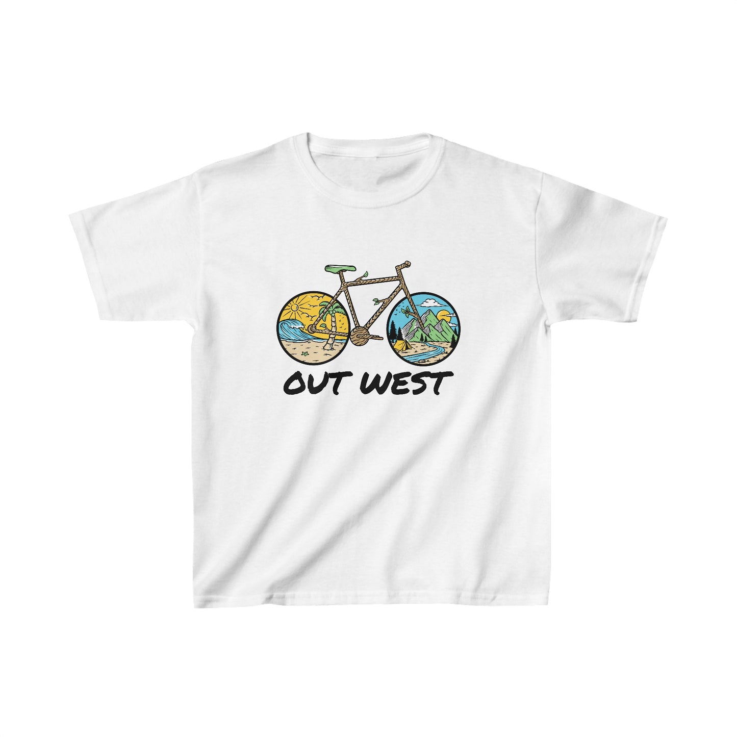 Out West Bike Kids Heavy Cotton™ Tee