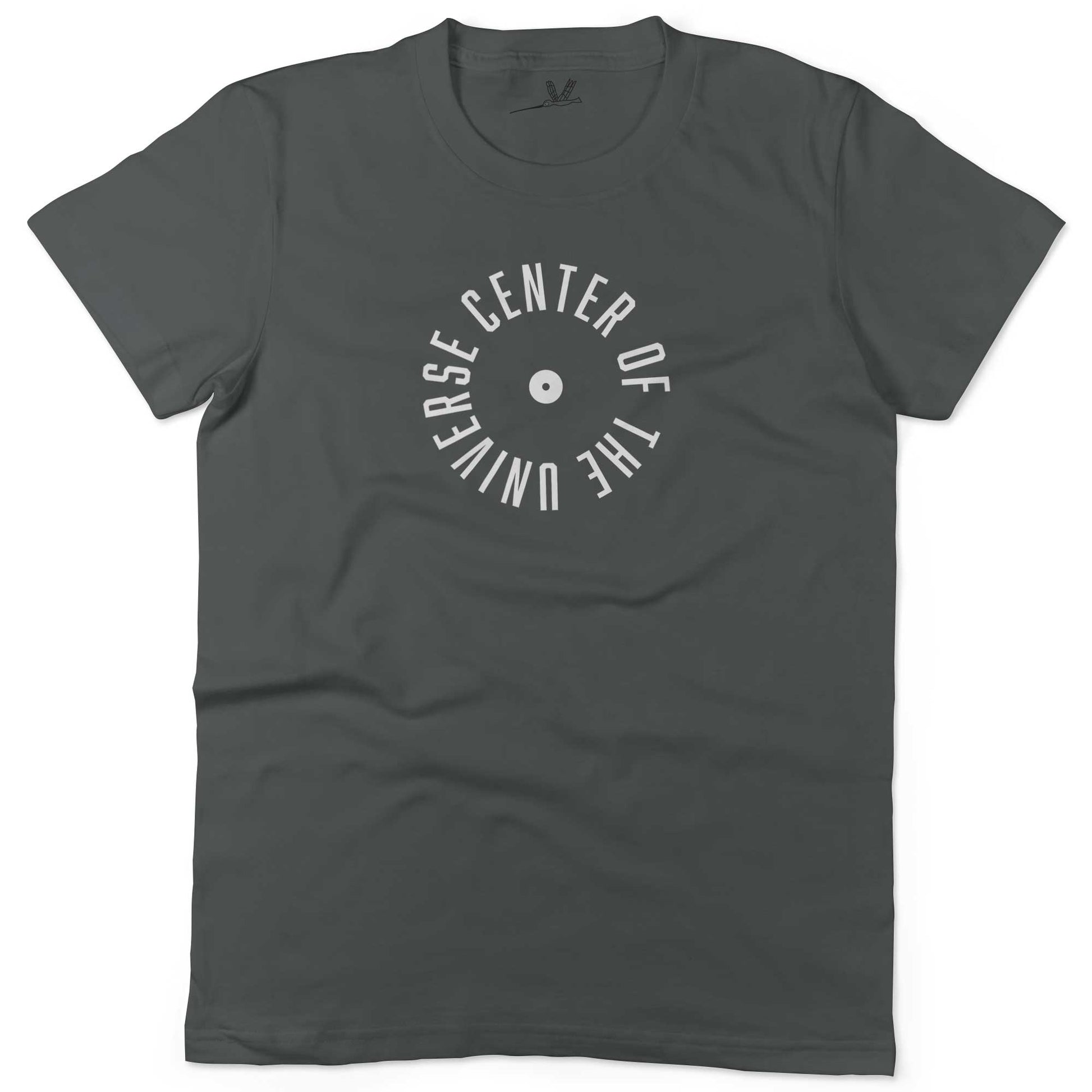Center Of The Universe Unisex Or Women's Cotton T-shirt-Asphalt-Woman