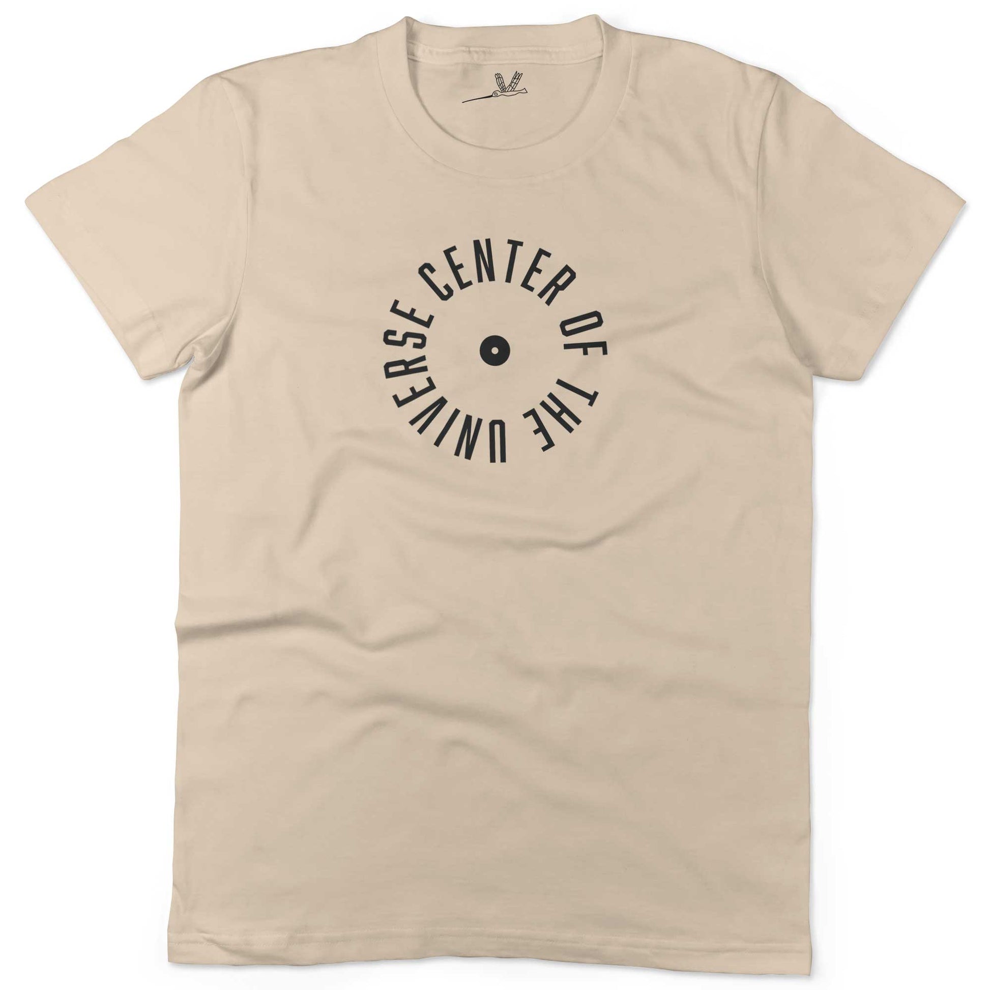 Center Of The Universe Unisex Or Women's Cotton T-shirt-Organic Natural-Woman