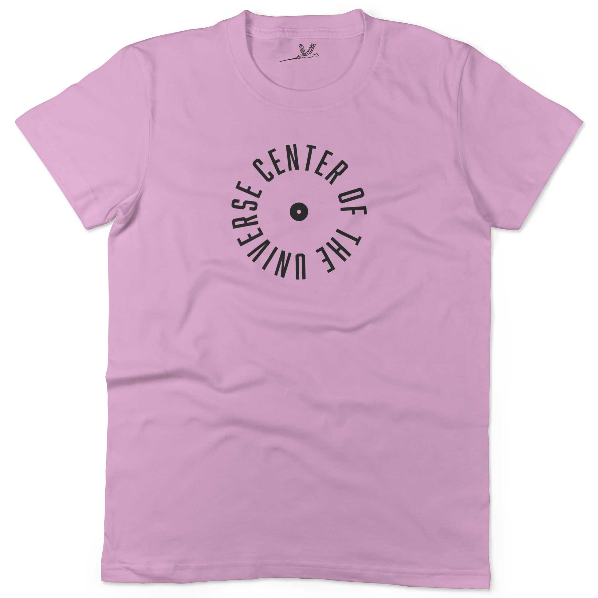 Center Of The Universe Unisex Or Women's Cotton T-shirt-Pink-Woman