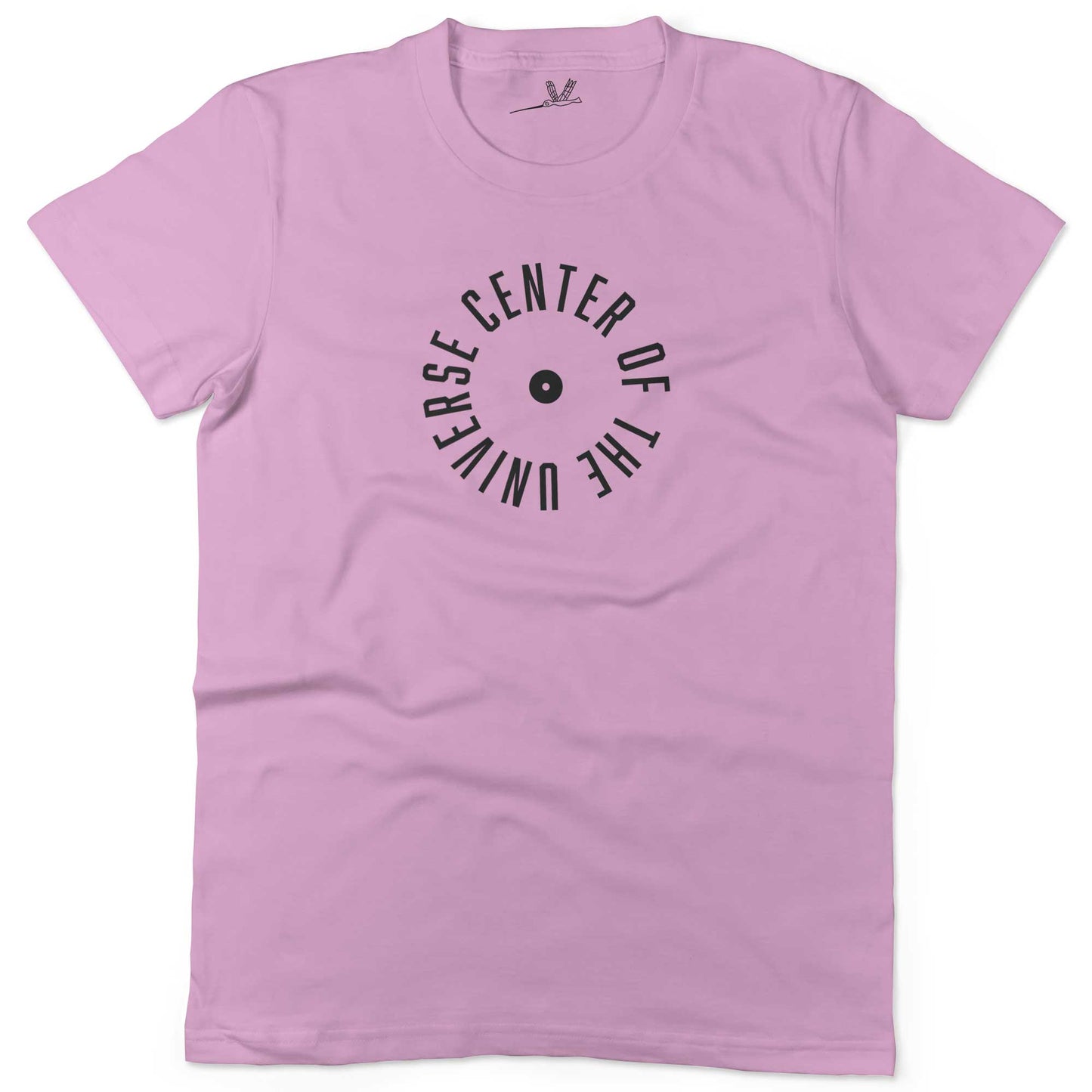 Center Of The Universe Unisex Or Women's Cotton T-shirt-Pink-Woman