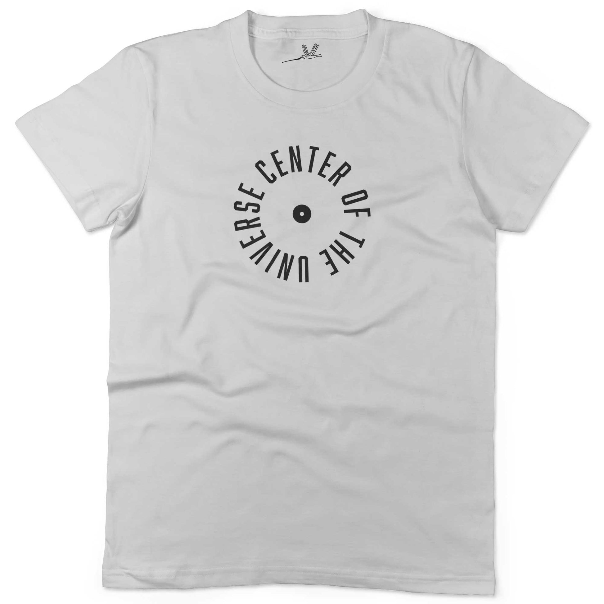 Center Of The Universe Unisex Or Women's Cotton T-shirt-White-Woman