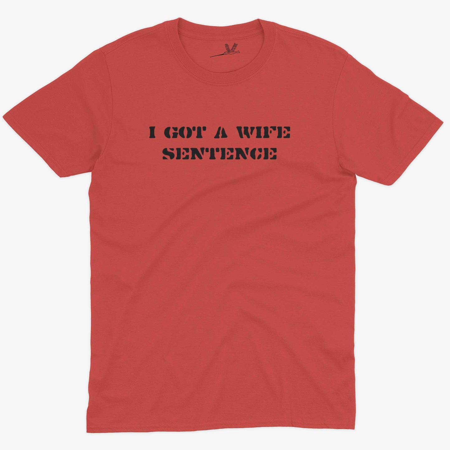 I Got A Wife Sentence Husband Shirt-Red-Unisex