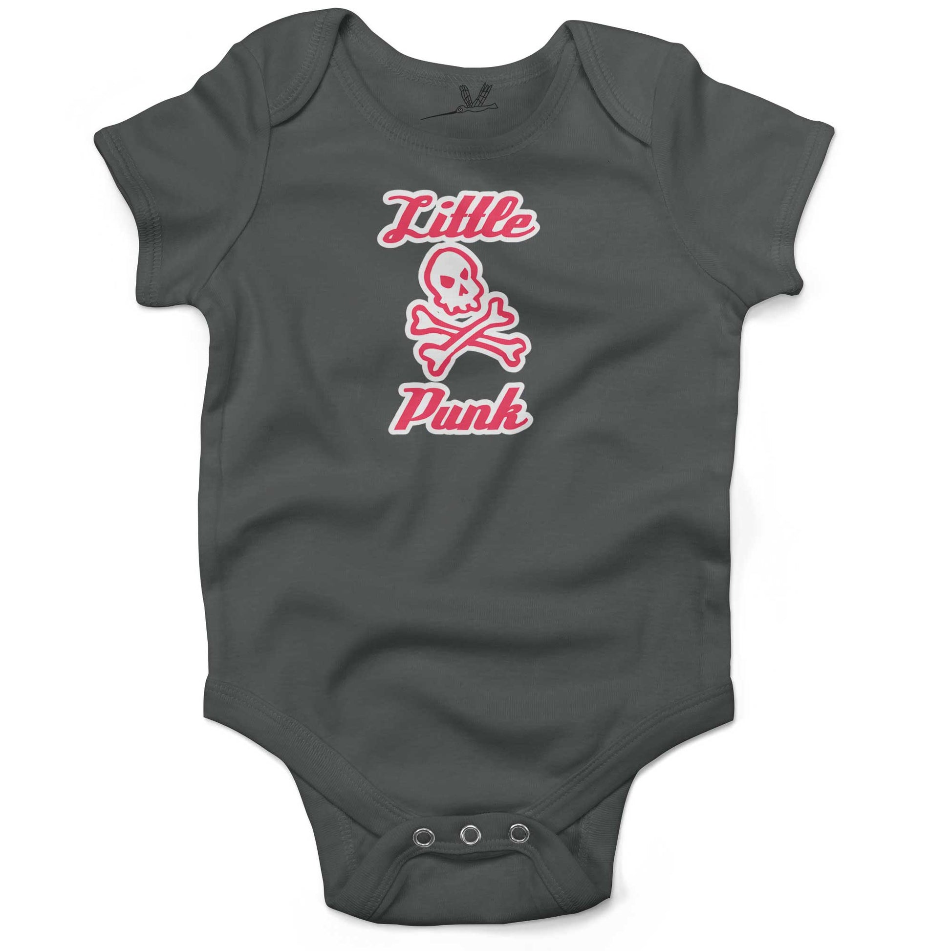 Little Punk Infant Bodysuit-Organic Asphalt-3-6 months