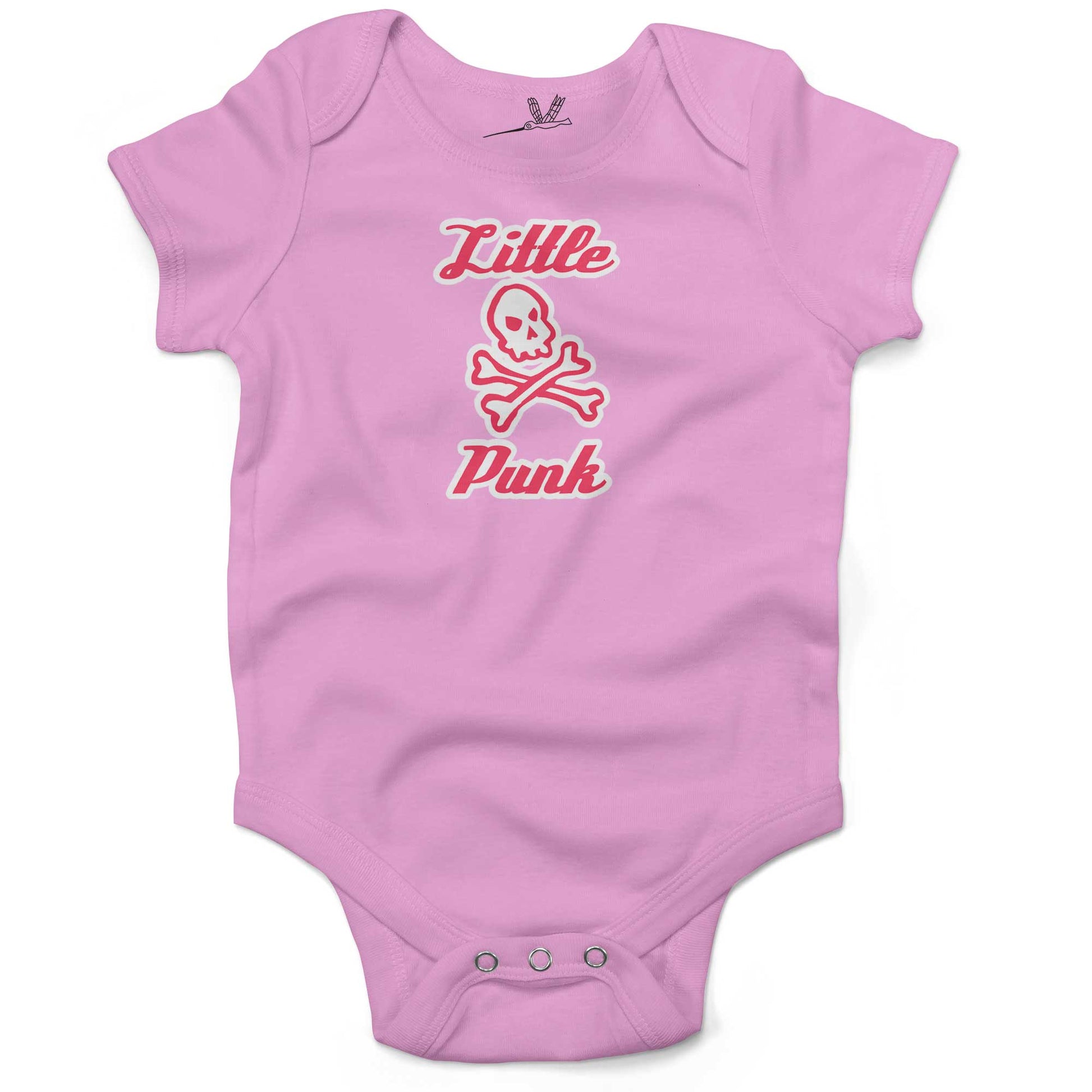 Little Punk Infant Bodysuit-Organic Pink-3-6 months