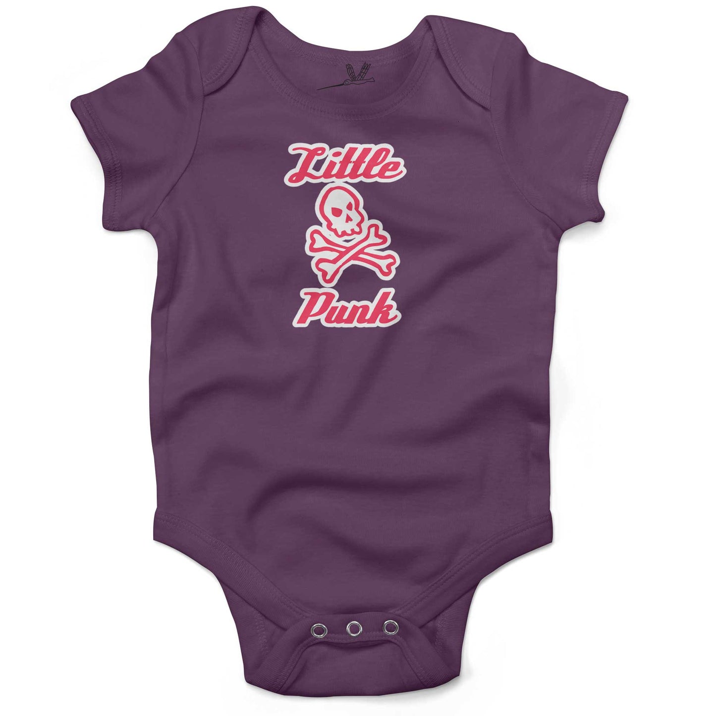 Little Punk Infant Bodysuit-Organic Purple-3-6 months