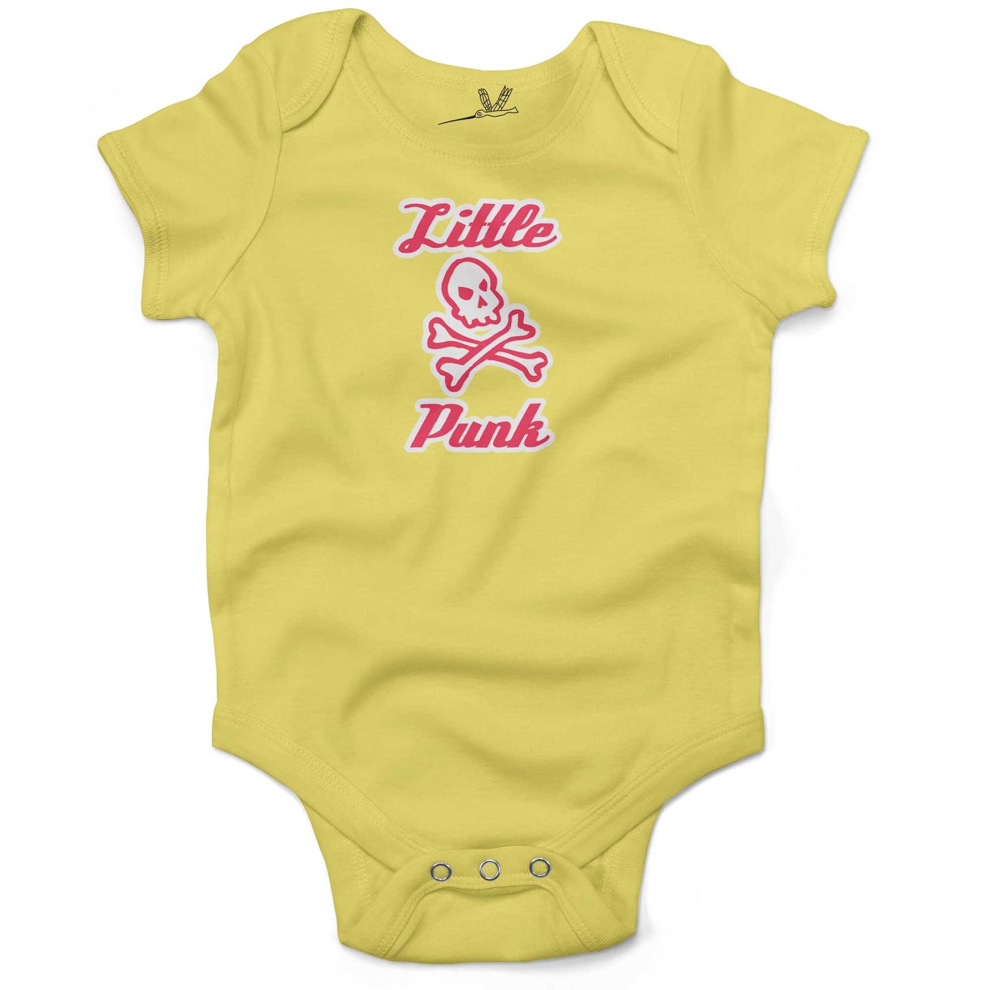 Little Punk Infant Bodysuit-Yellow-3-6 months