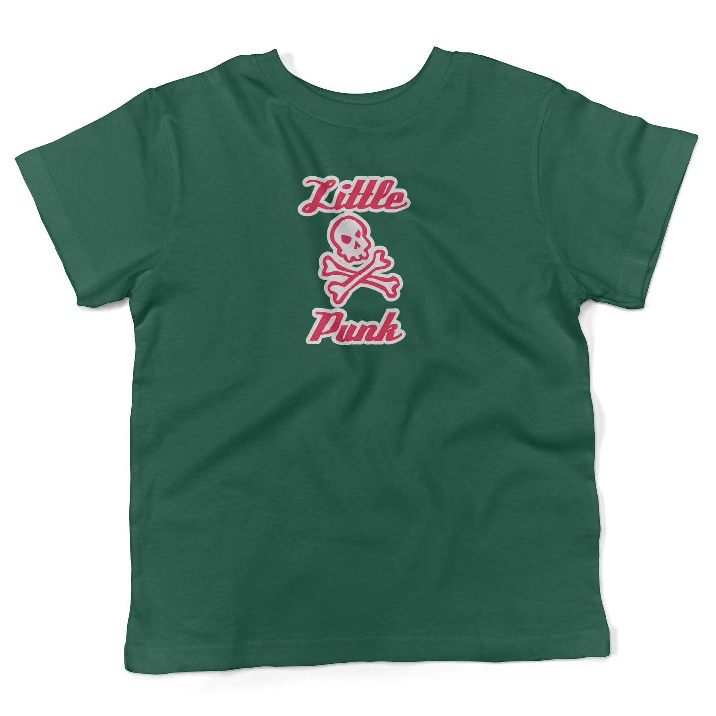 Little Punk Toddler Shirt-Kelly Green-2T