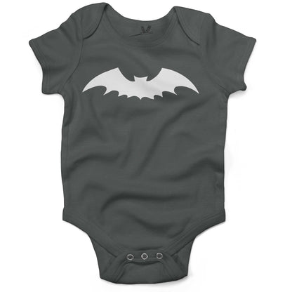 Gothic Bat Infant Bodysuit or Raglan Tee-Organic Asphalt-3-6 months
