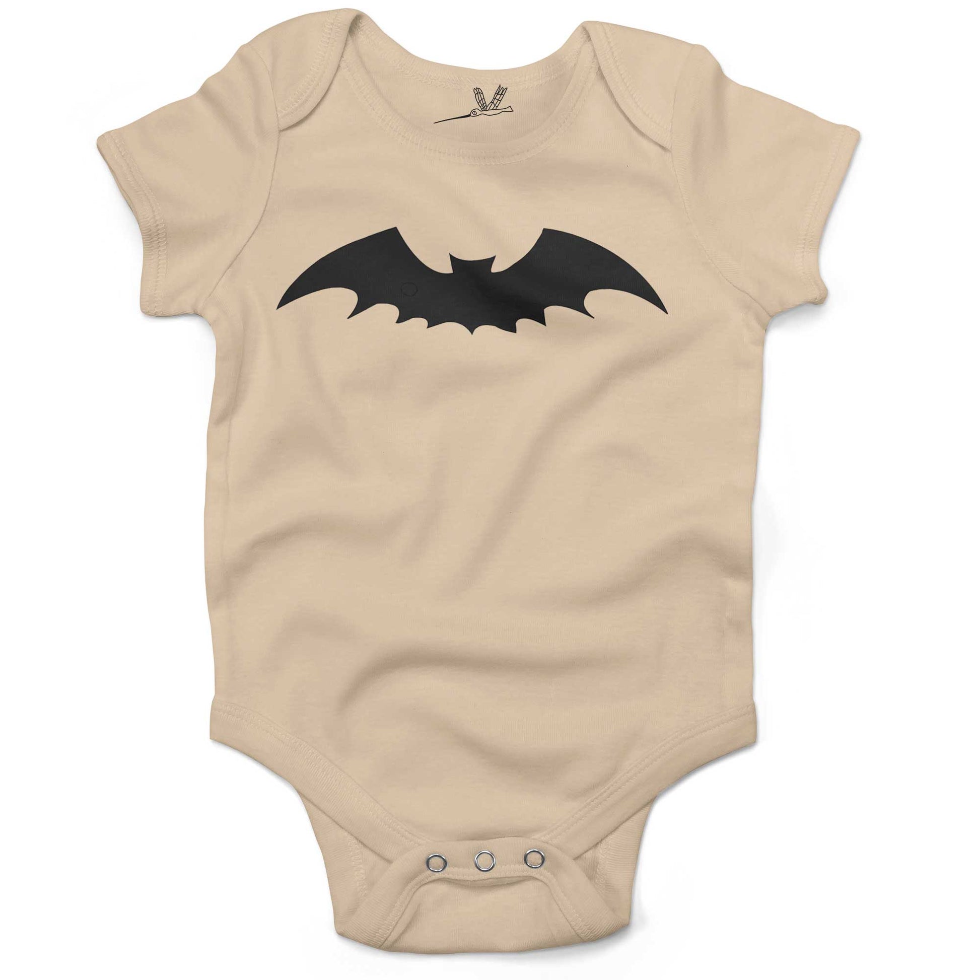 Gothic Bat Infant Bodysuit or Raglan Tee-Organic Natural-3-6 months