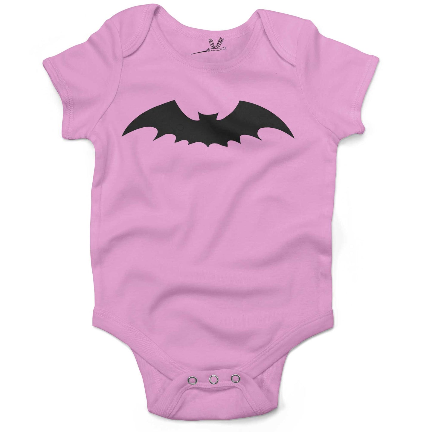 Gothic Bat Infant Bodysuit or Raglan Tee-Organic Pink-3-6 months
